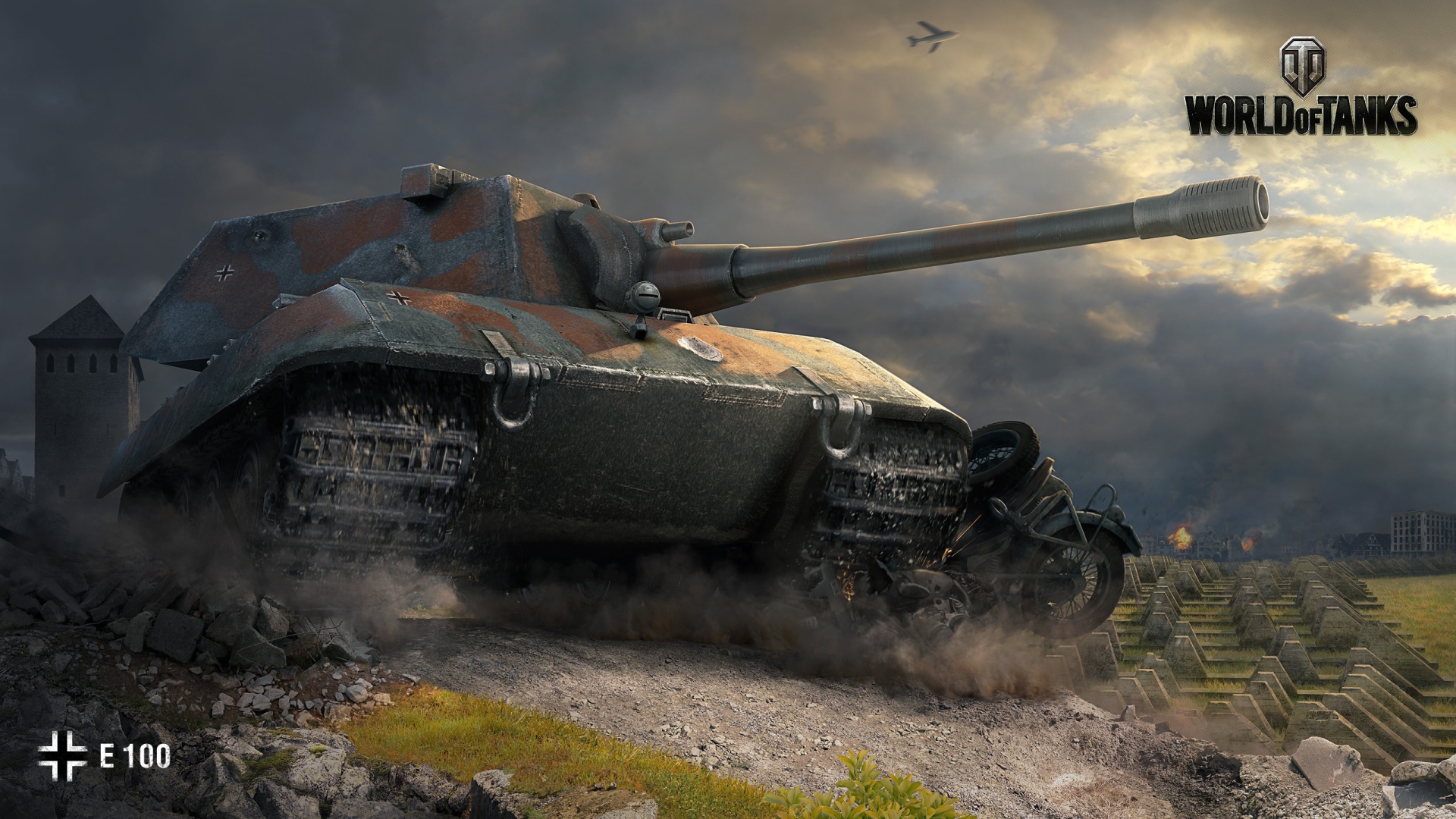 Танк E 100 из игры World of tanks