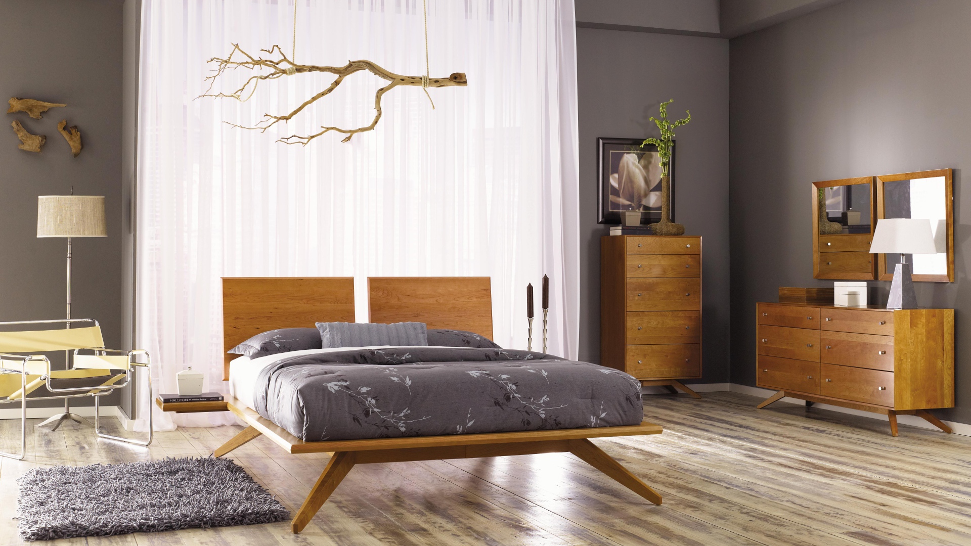 Легкий стиль в оформлении спальни