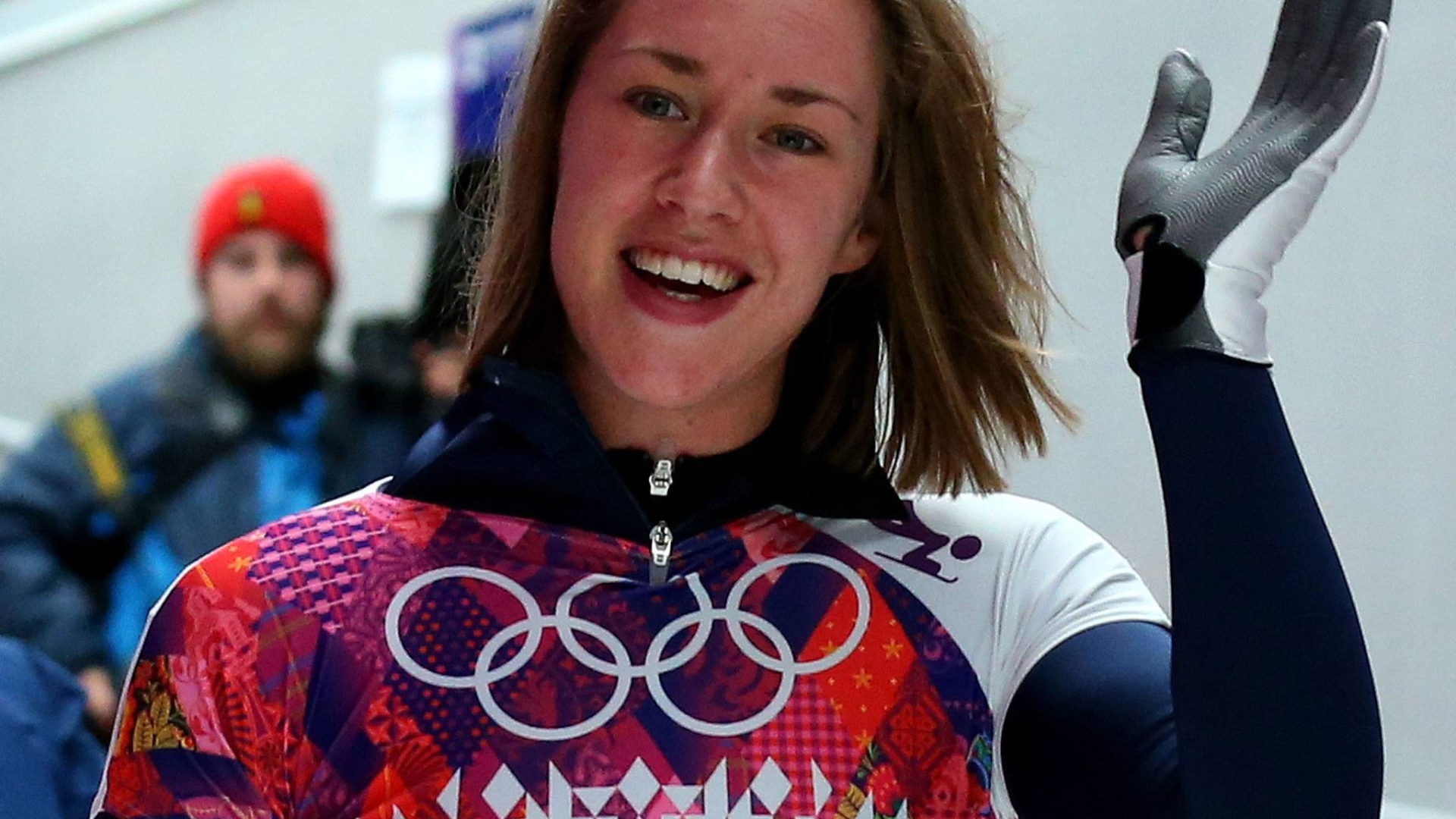 Элизабет Ярнольд на олимпиаде в Сочи 2014