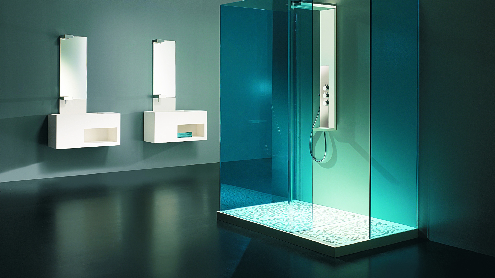 Хай тек ванная