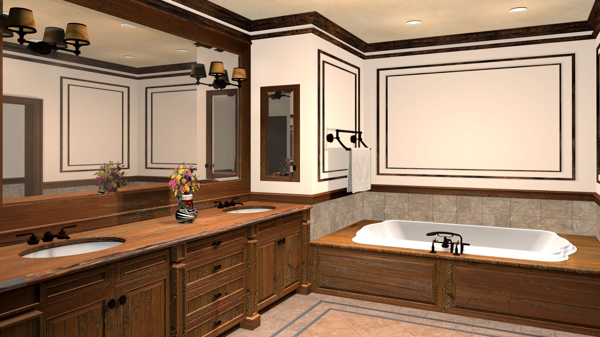 Интерьер для ванной комнаты