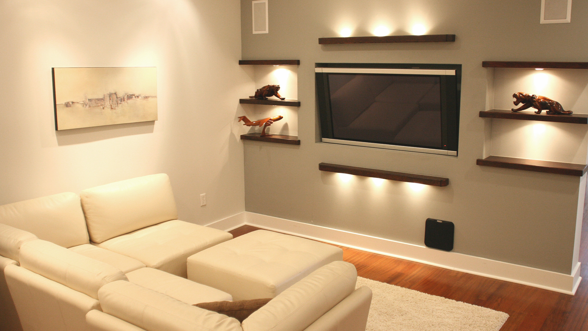 Подсветка в гостиной