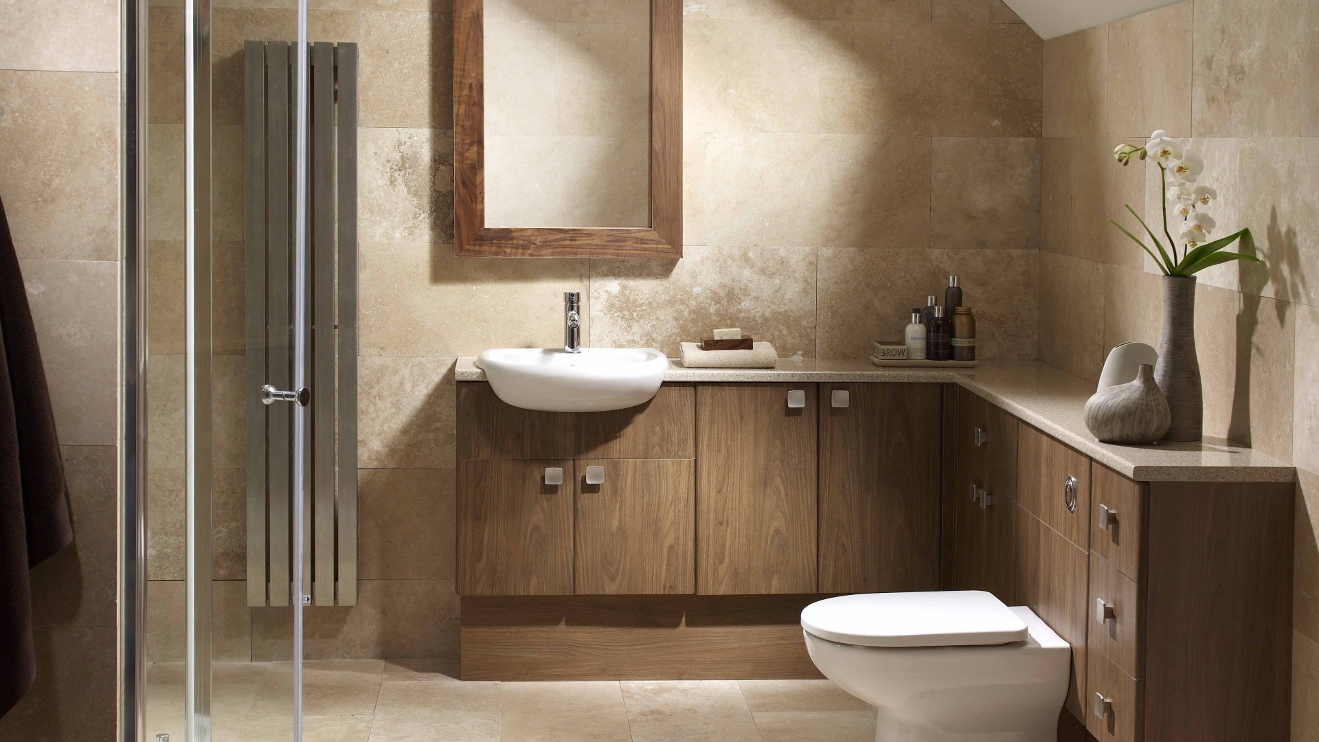 Минимализм в оформлении ванной