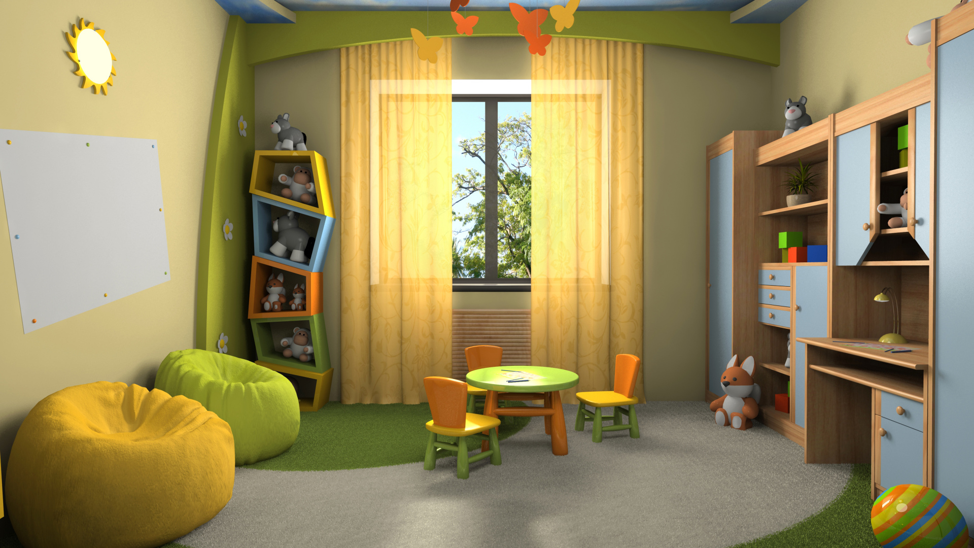 Необычный декор детской