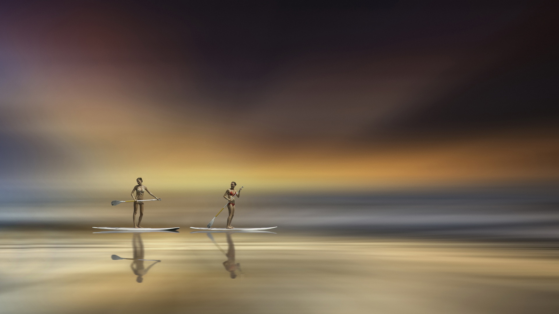 Девушки с веслами