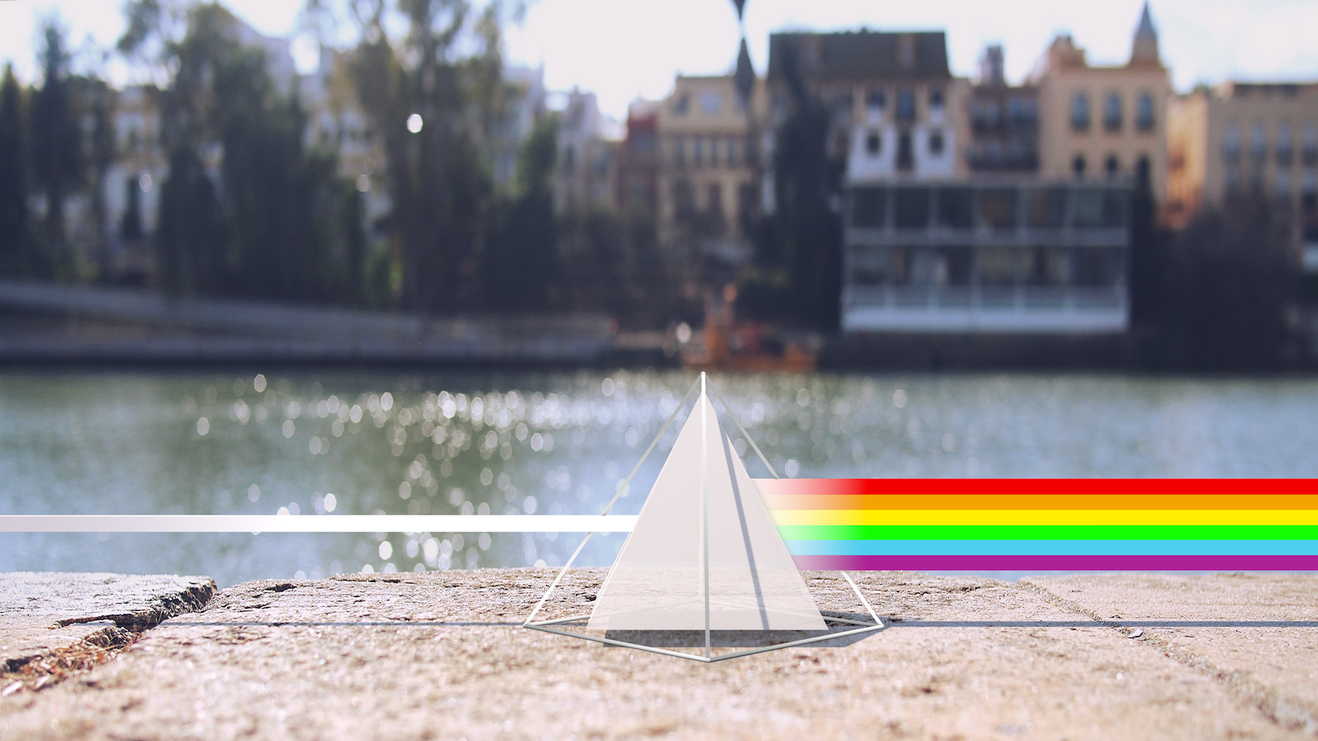 Призма на набережной, 3Д графика