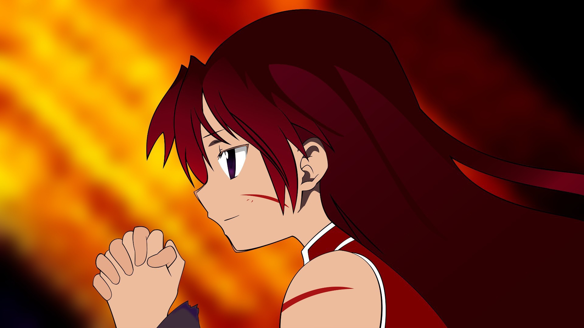 Аниме девушка Mahou Shoujo Madoka Magica