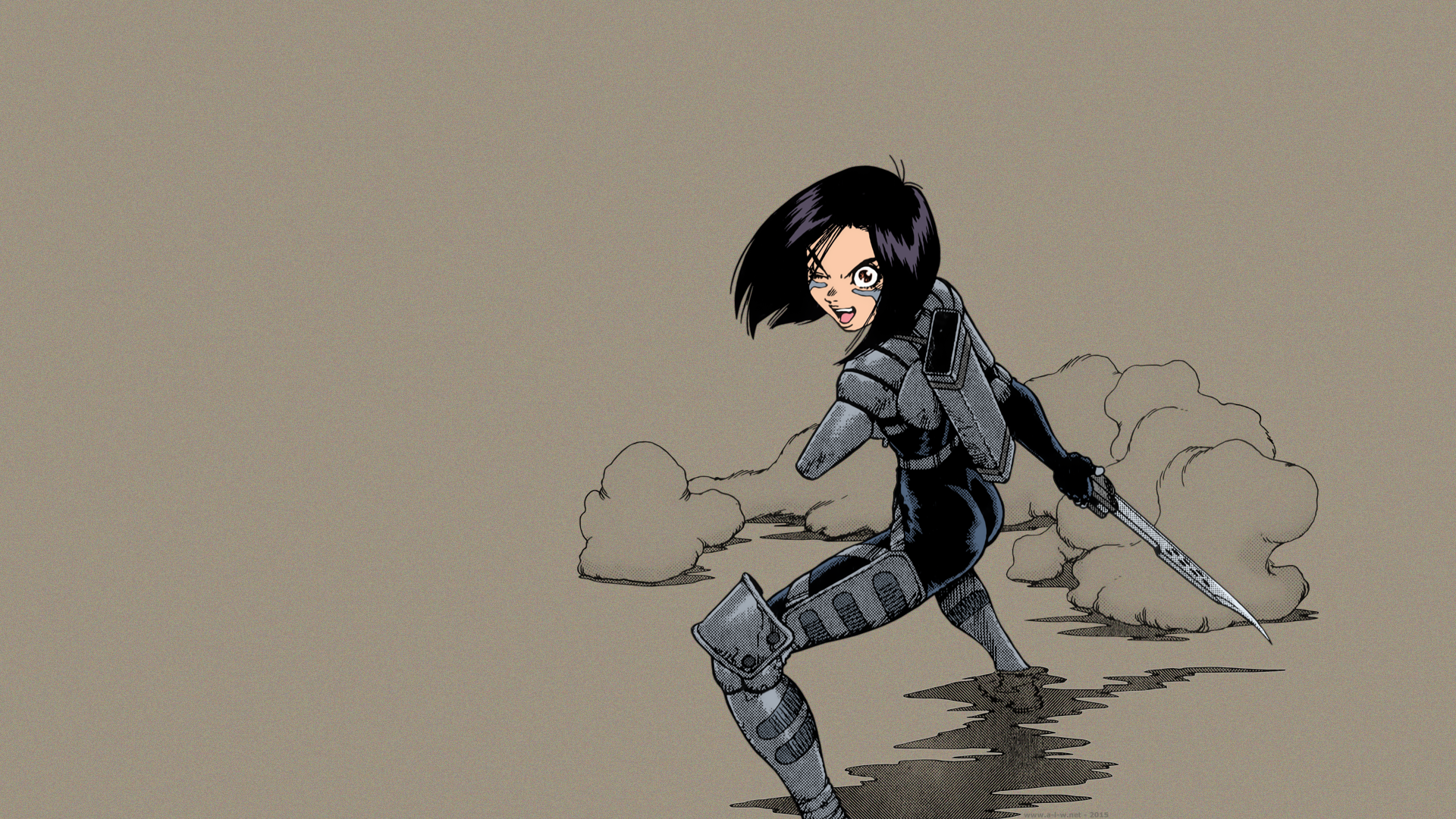 Девушка из аниме Battle Angel Alita