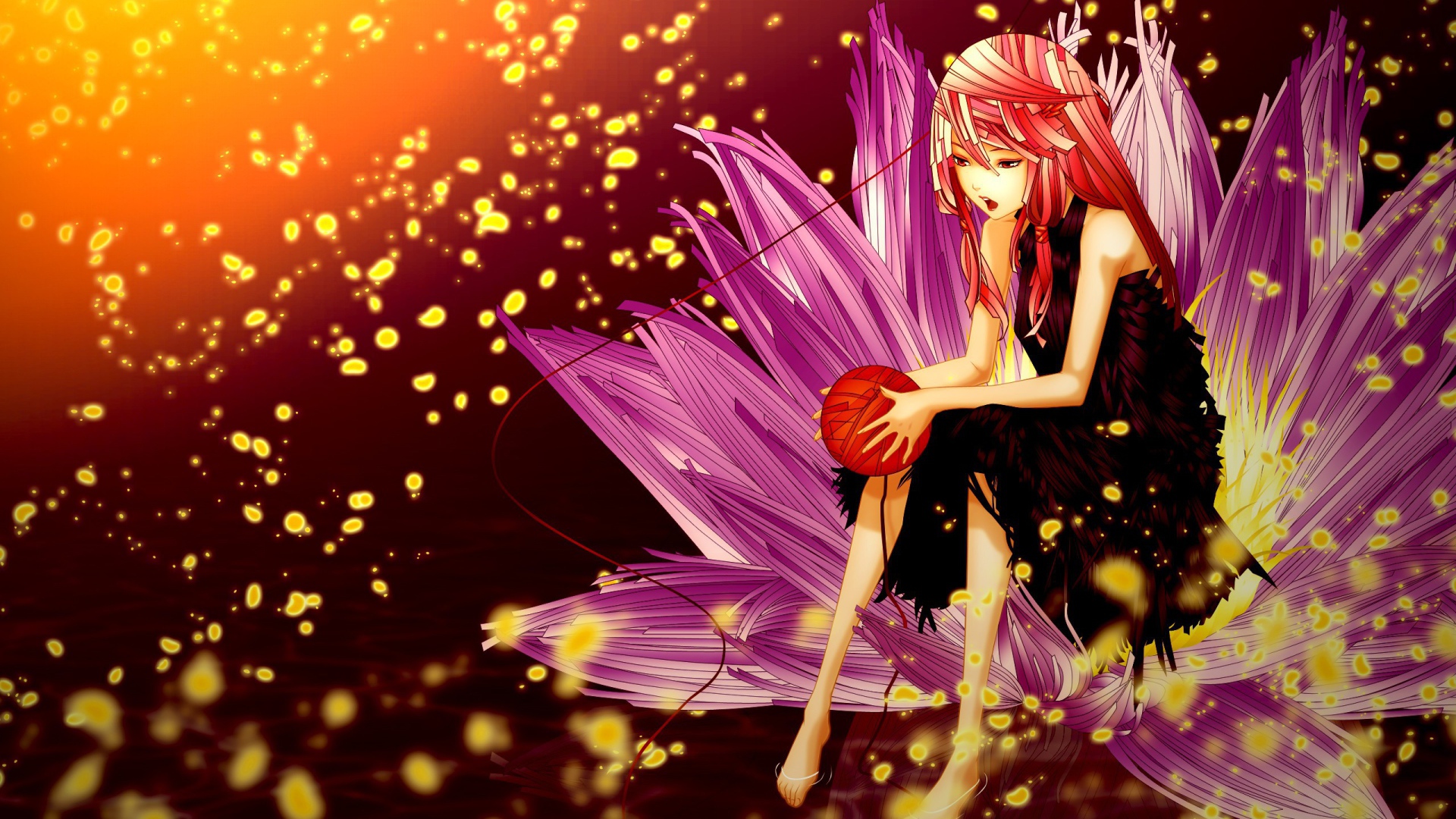 Девушка в цветке, аниме Корона грешника