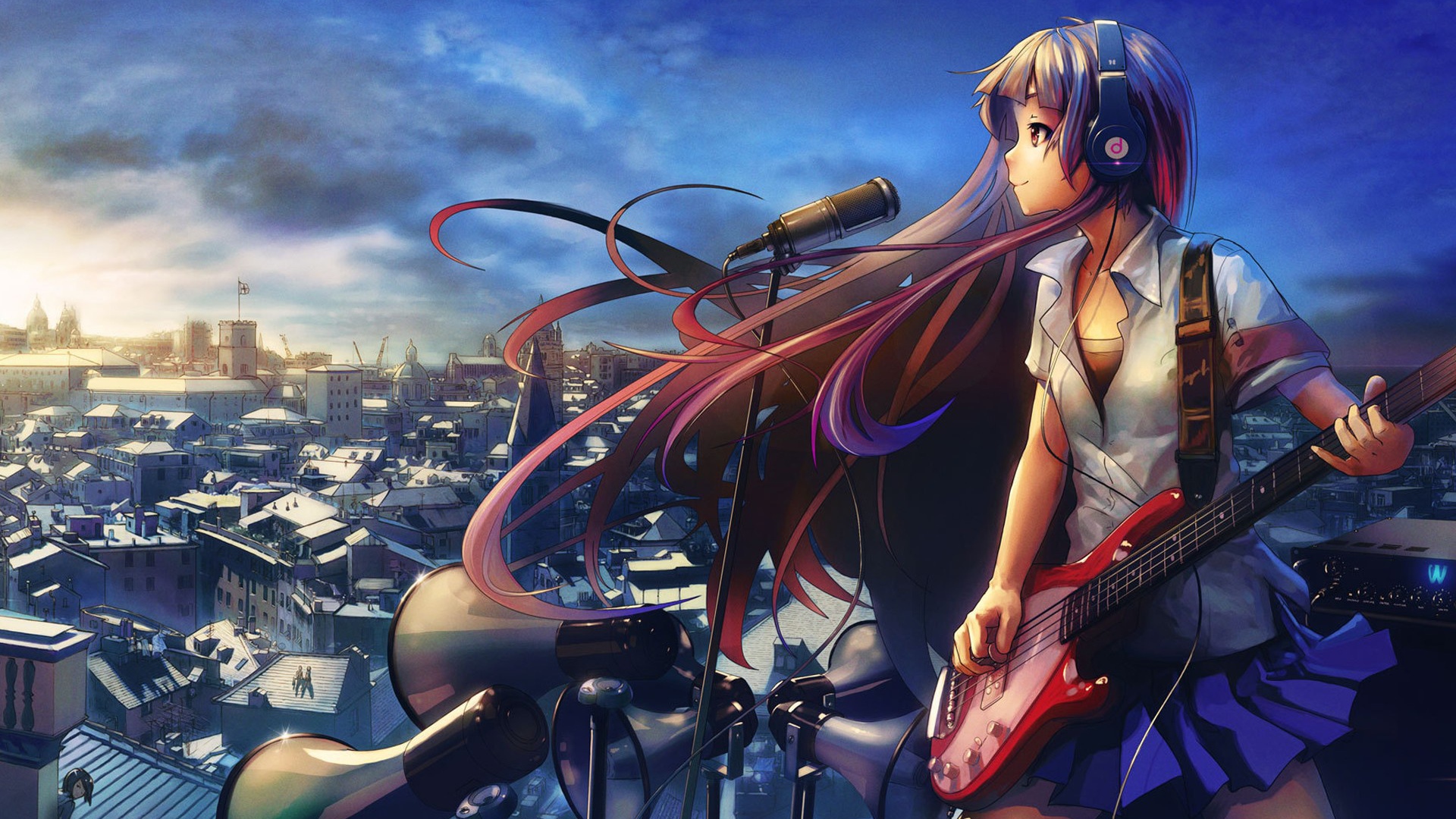 Девушка поет для всех, аниме