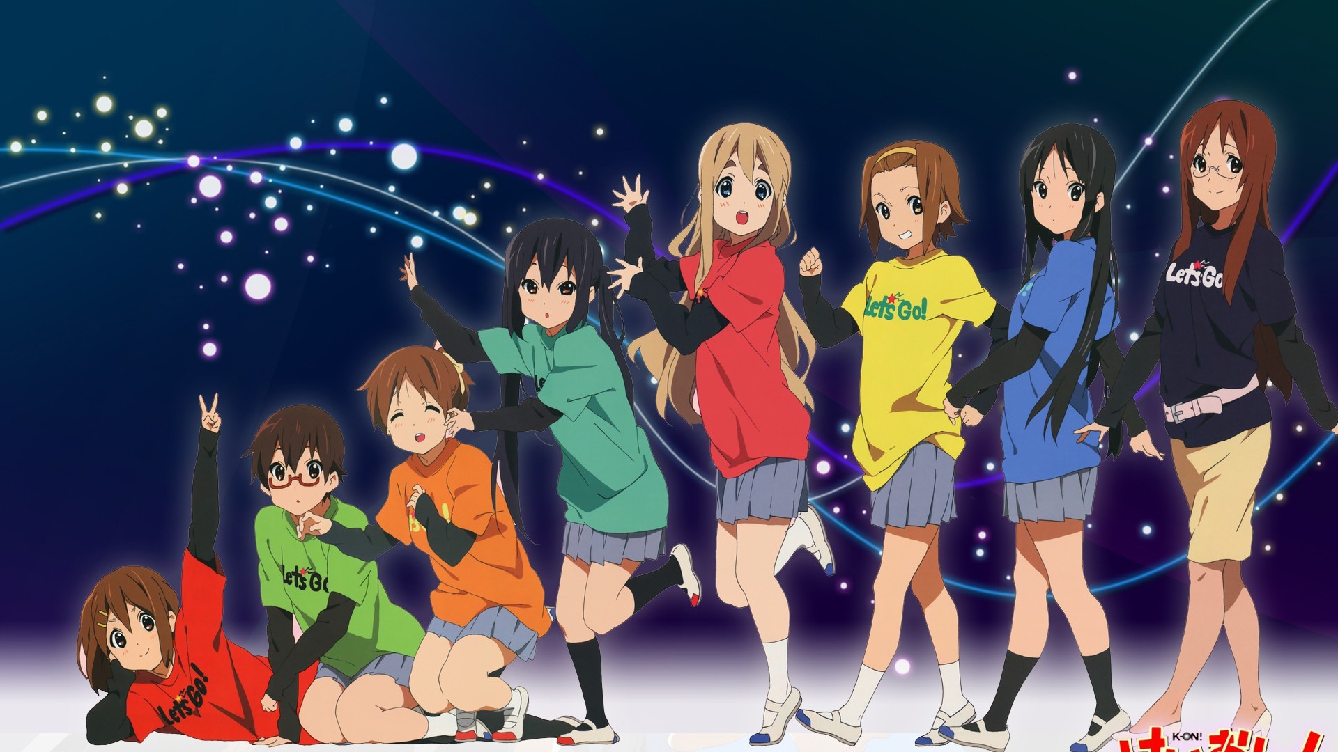 Девушки выступают на сцене в аниме