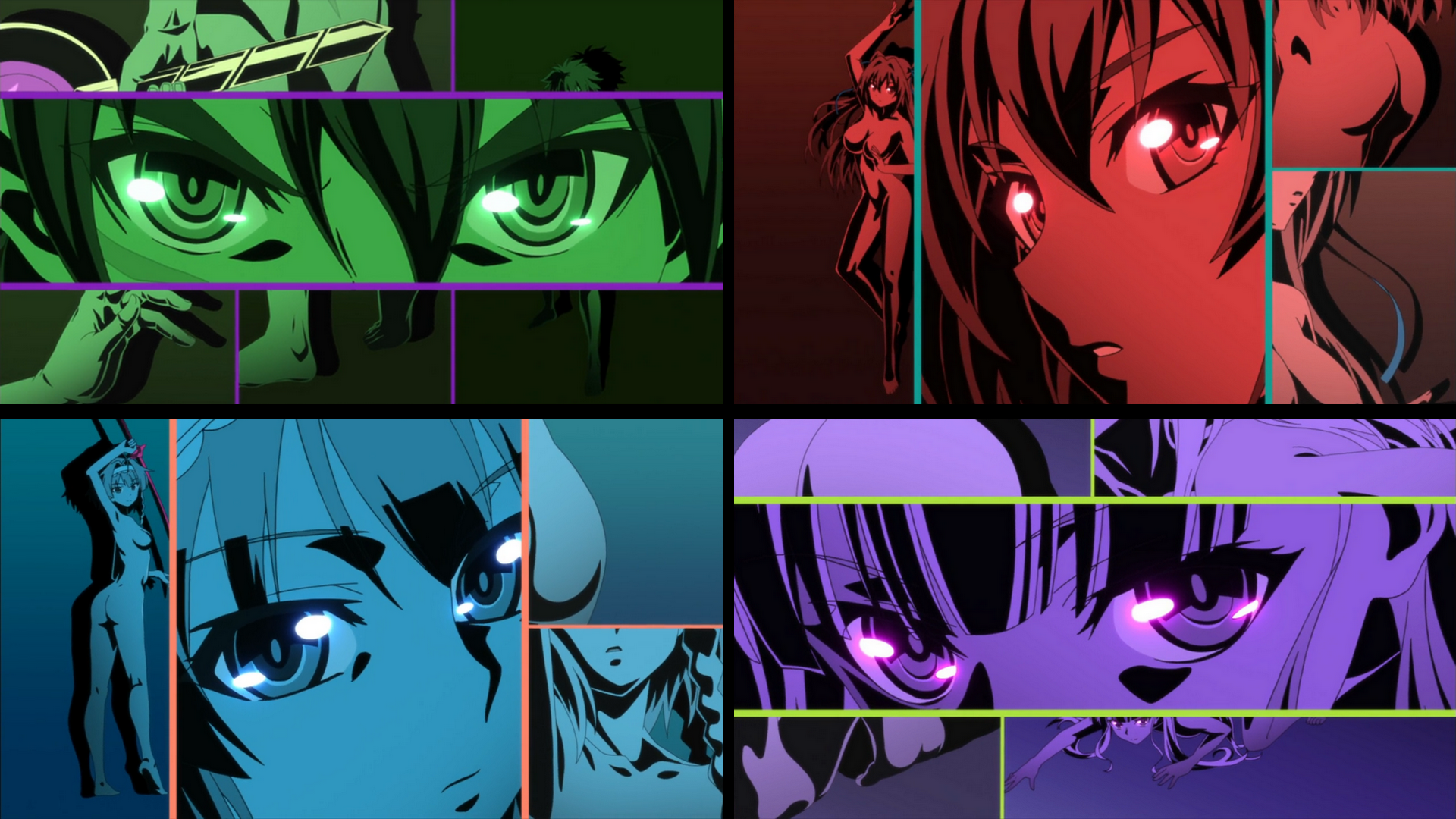 Лица героев аниме