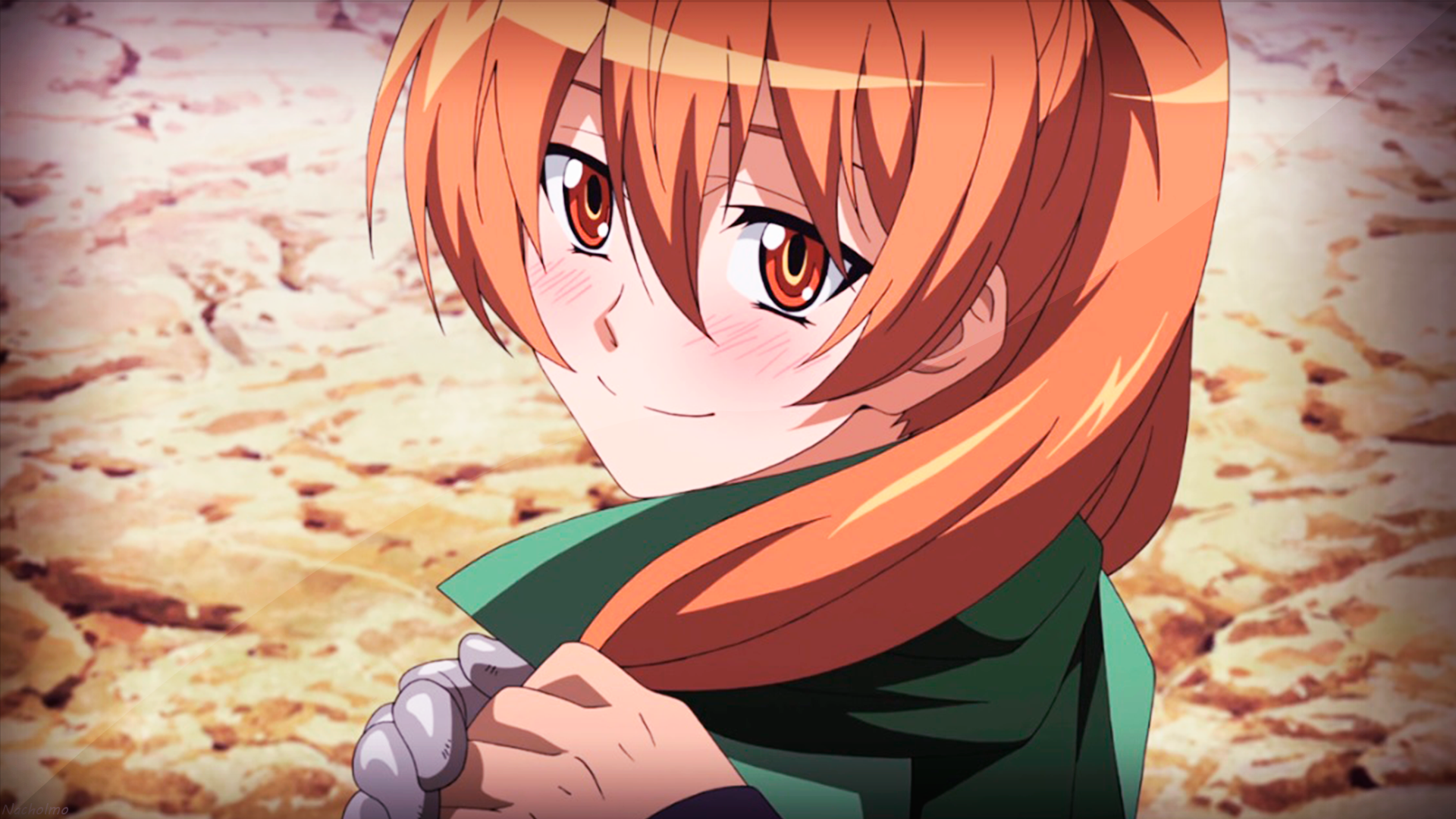Рыжая девушка, аниме Akame ga Kill