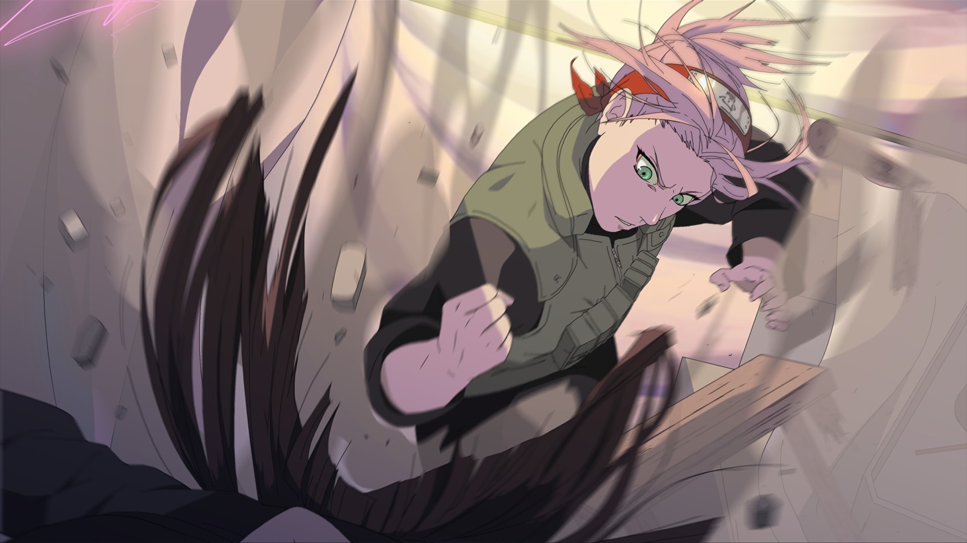 The character of the manga Naruto Sakura Haruno