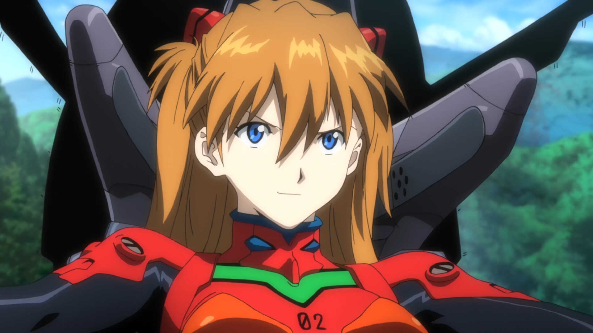 Девушка из аниме Neon Genesis Evangelion