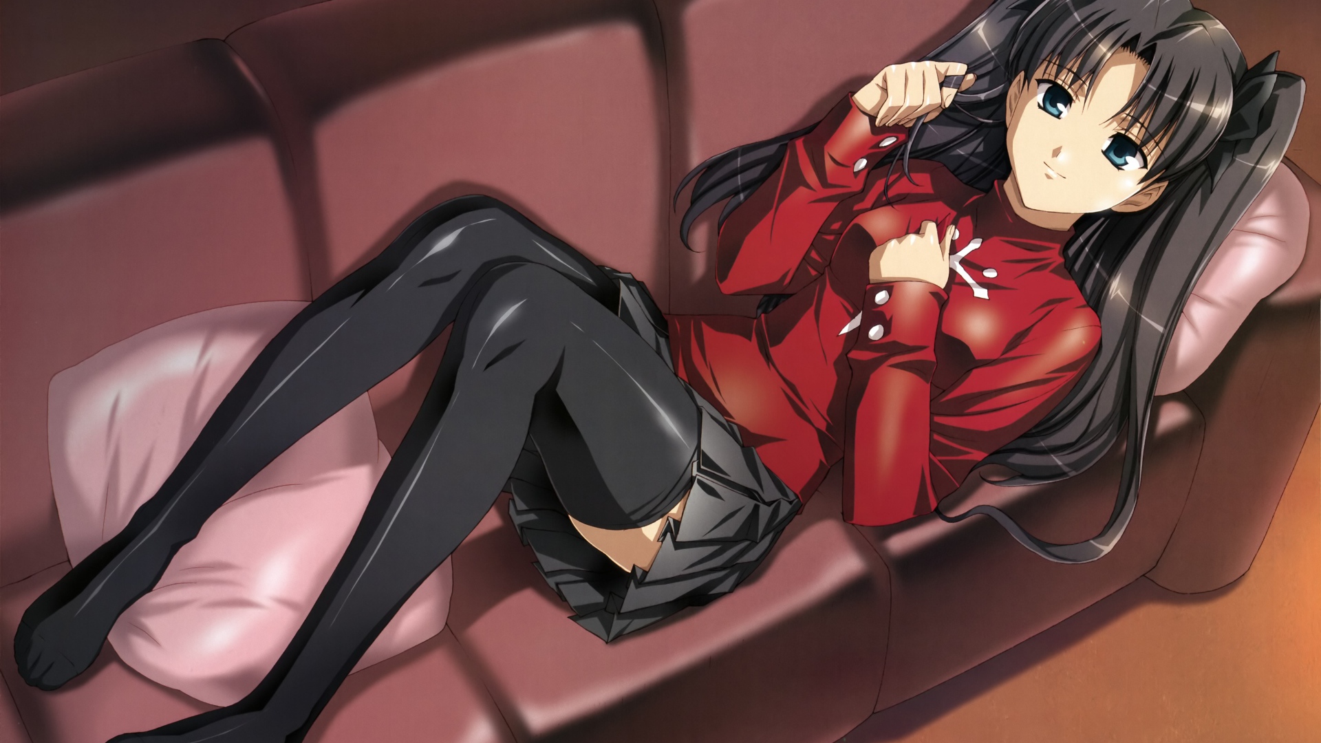 Девушка на диване, аниме Ночь прибытия