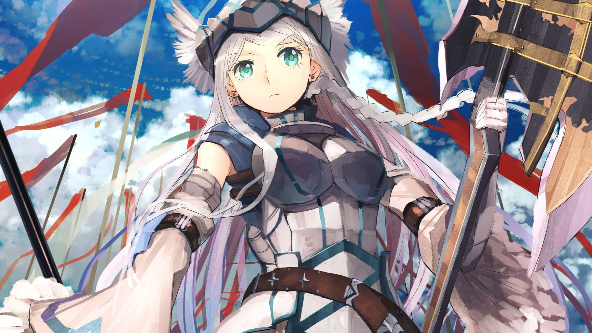 Девушка воин из аниме Лог Горизонт