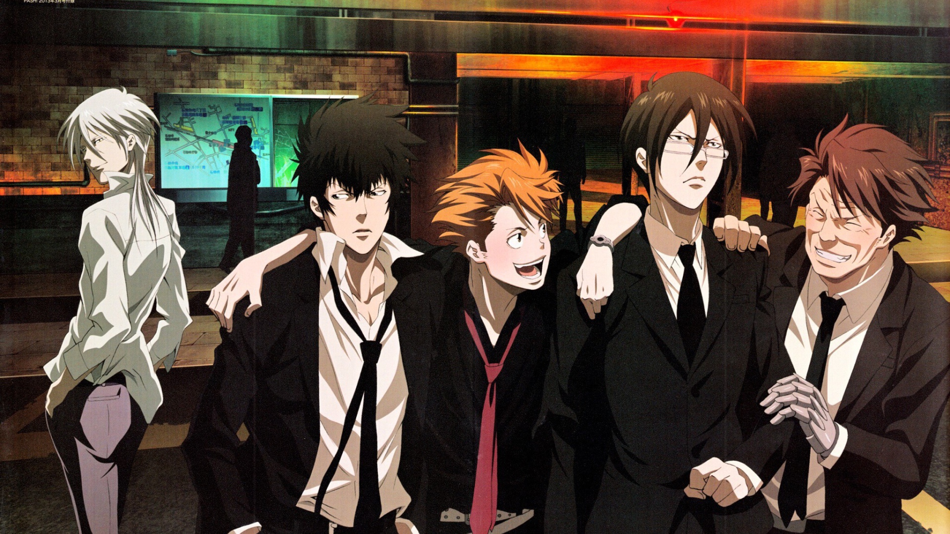 Главные герои аниме Psycho-Pass