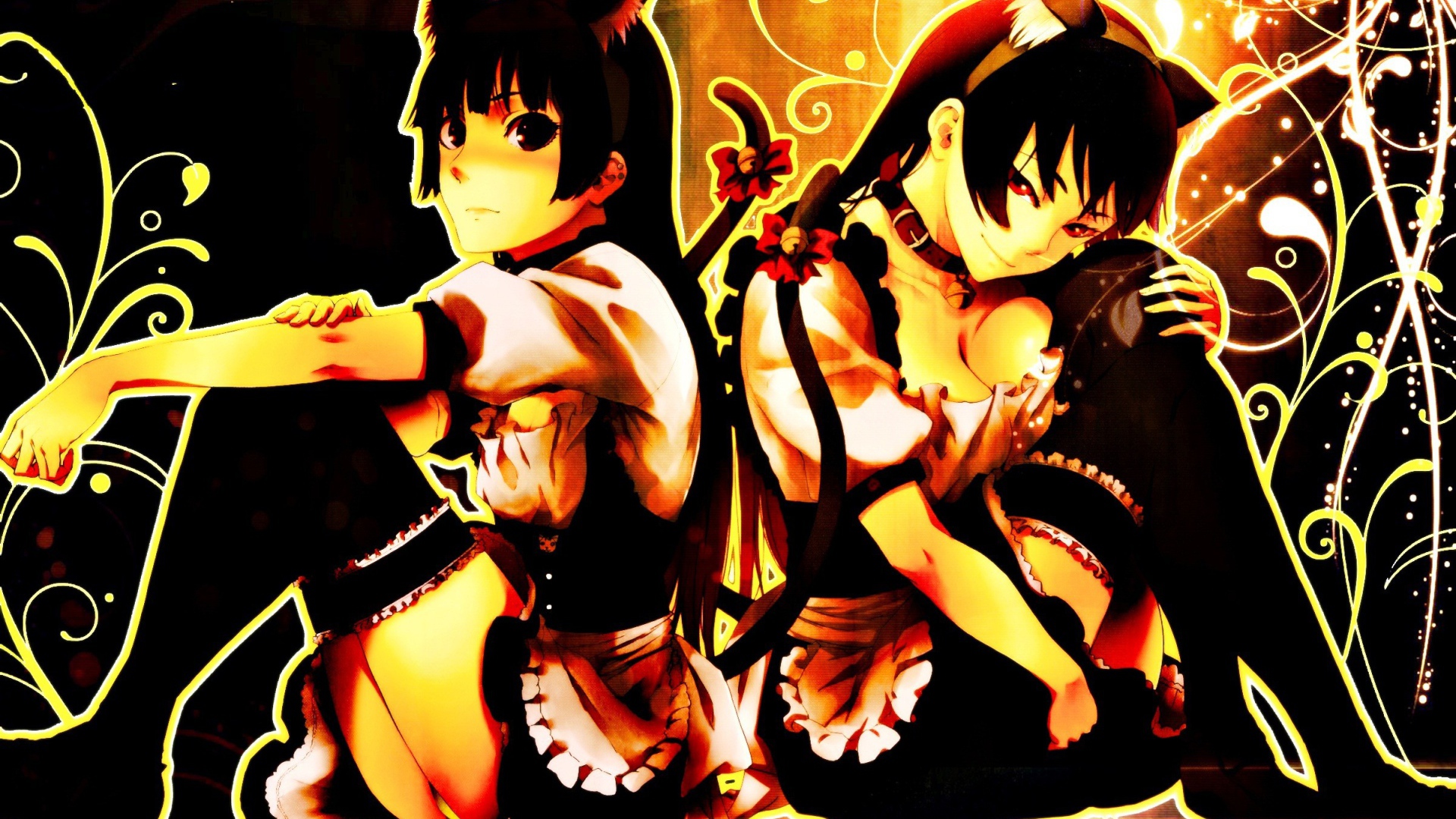 Две девушки из аниме Сумеречная дева и амнезия