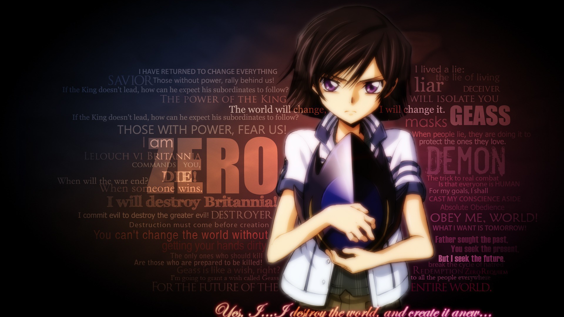 Зеро из аниме Code Geass