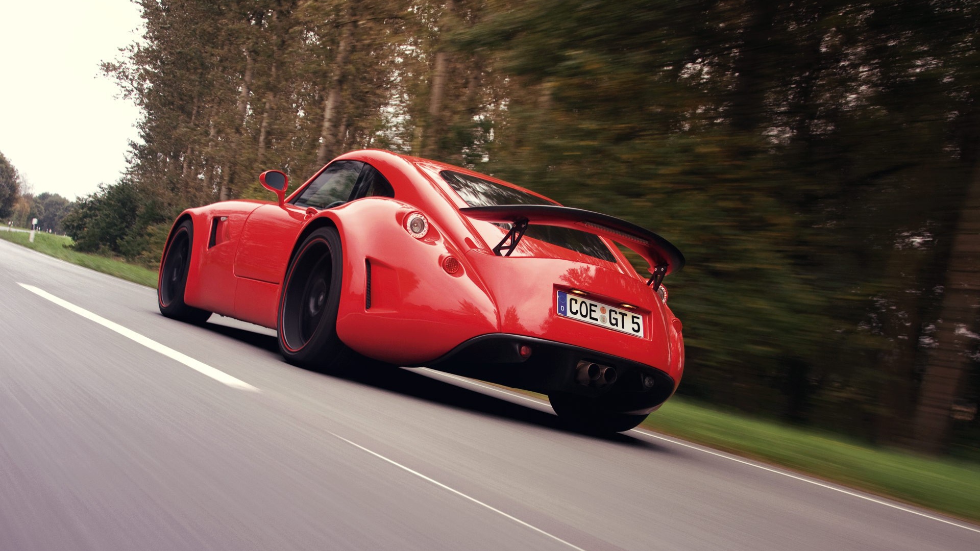 Спорт кар Wiesmann на фоне леса