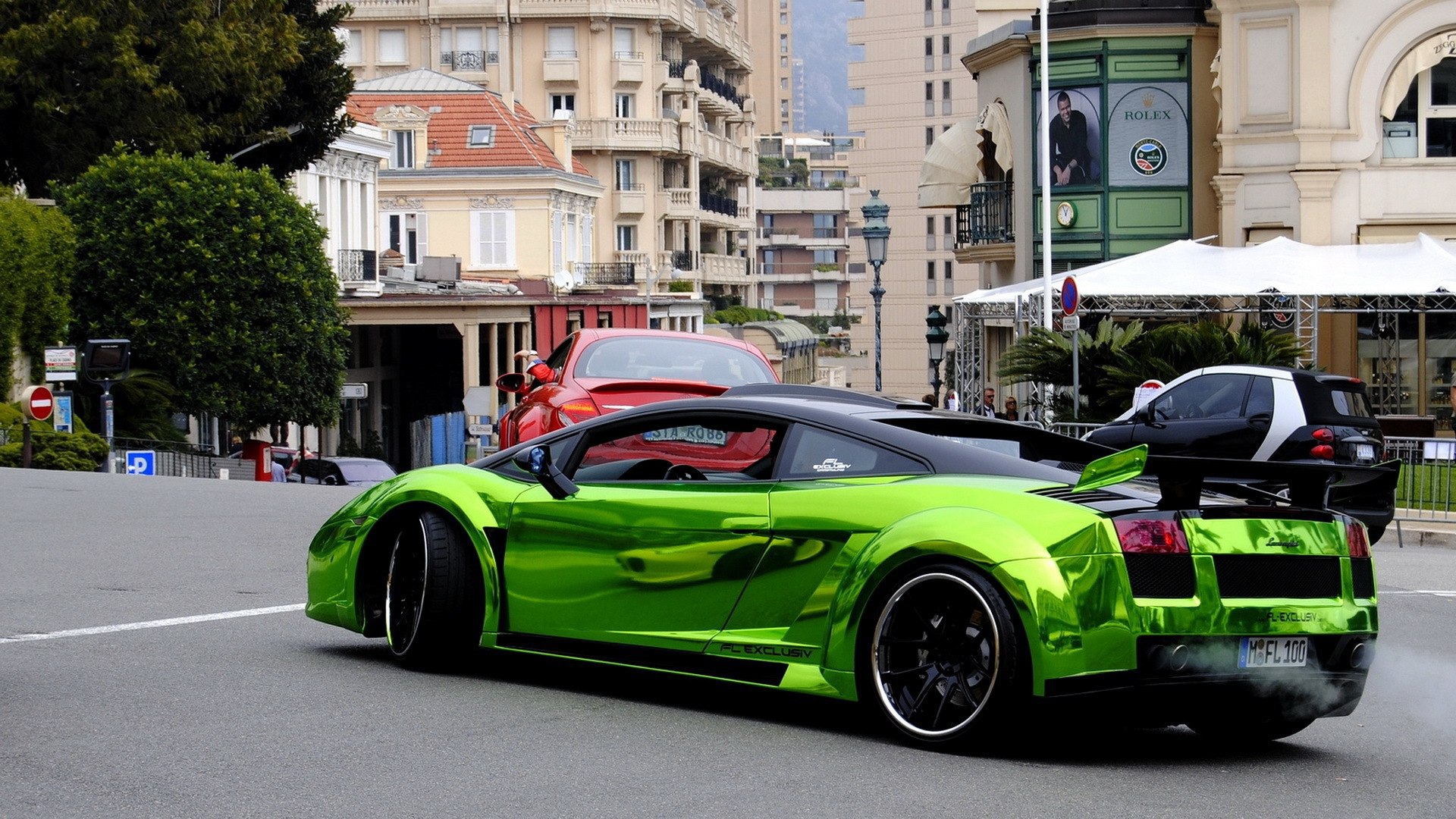 Блестящий зеленый Lamborghini Gallardo FL Exclusive