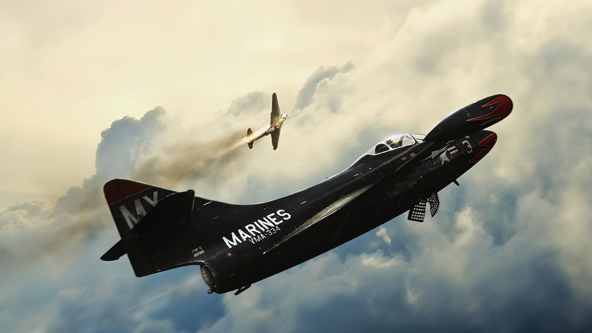 Черный самолет морской авиации