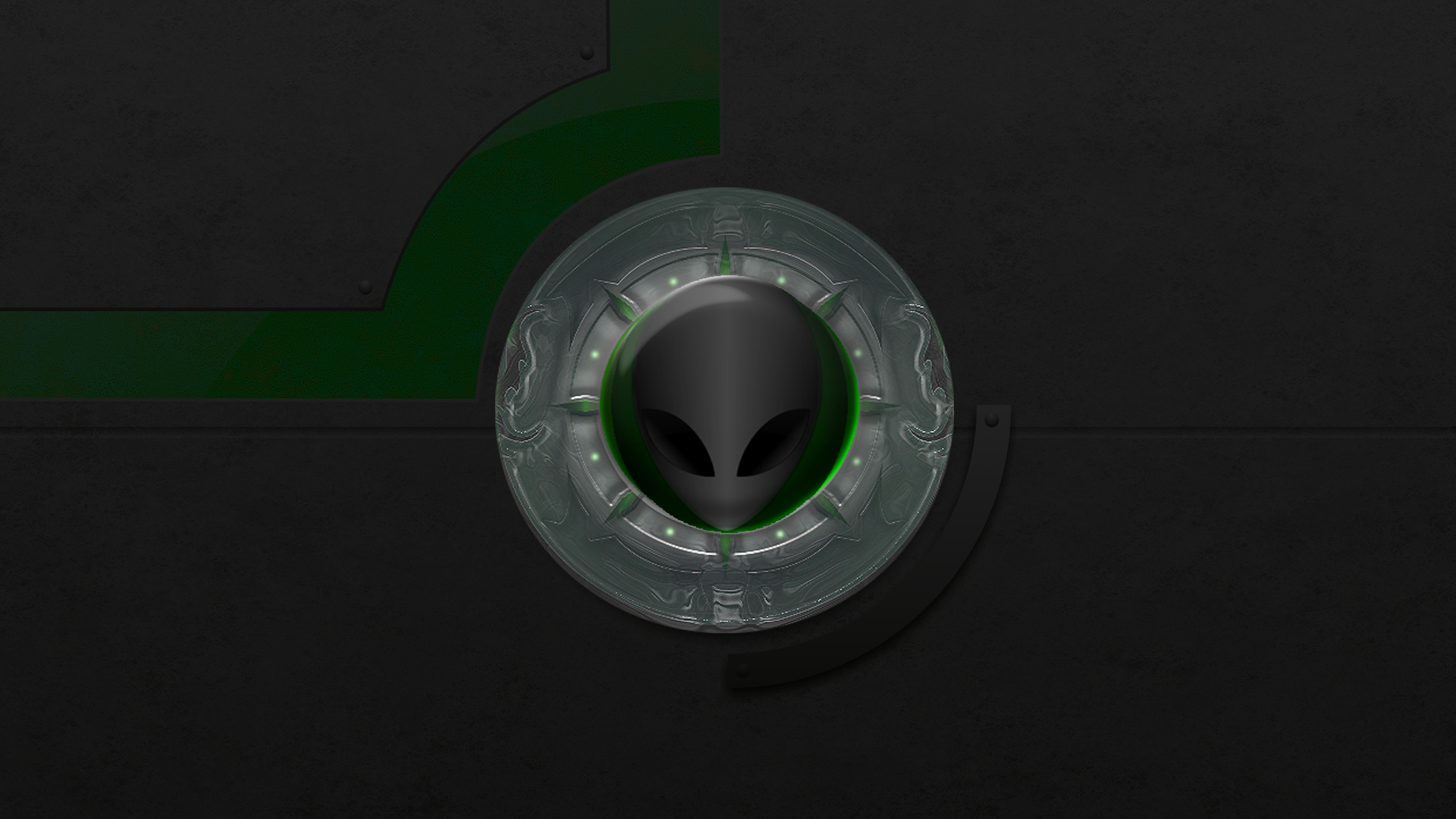 Лицо инопланетянина, серый фон