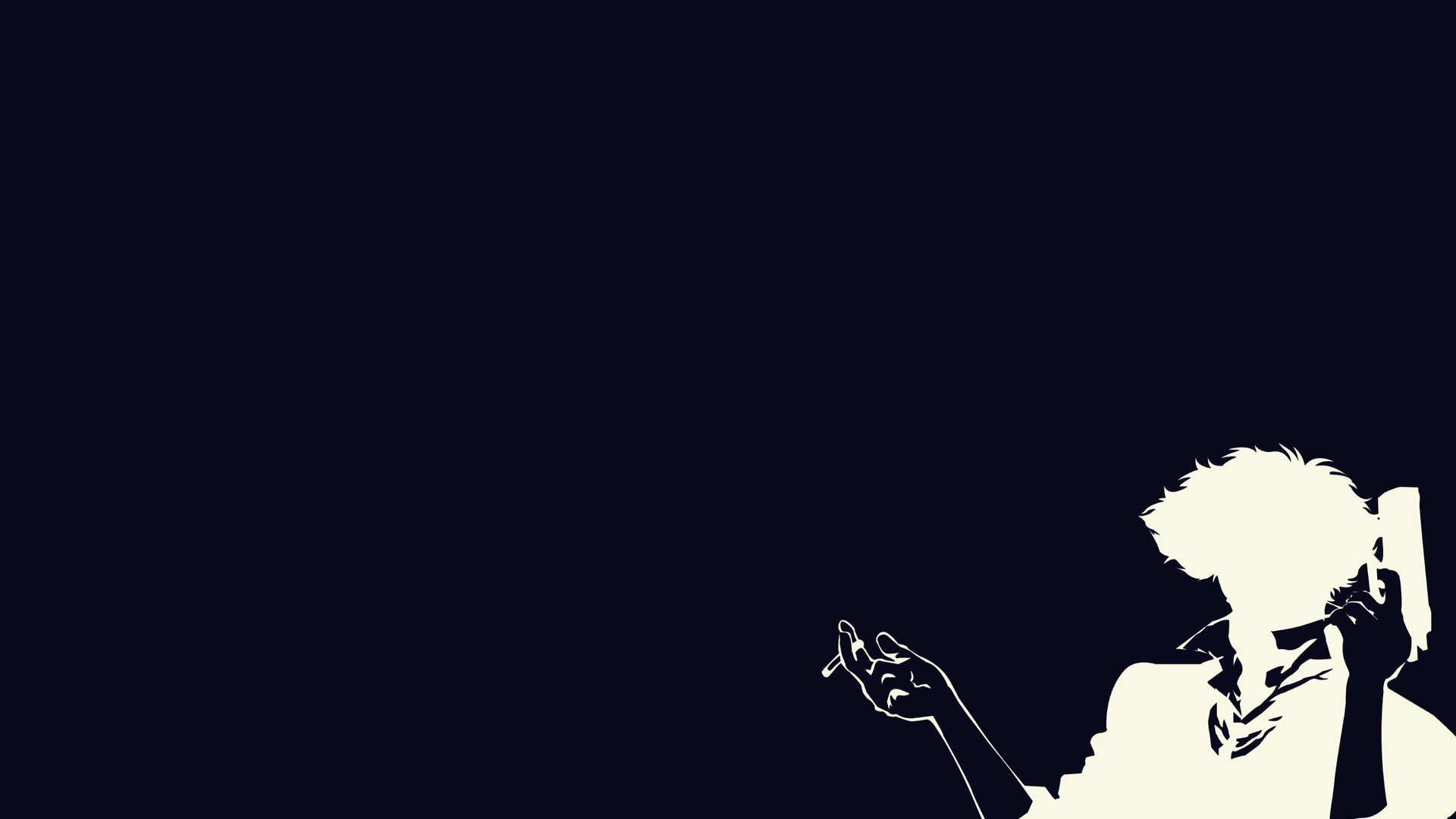 Аниме Ковбой Бибоп, синий фон