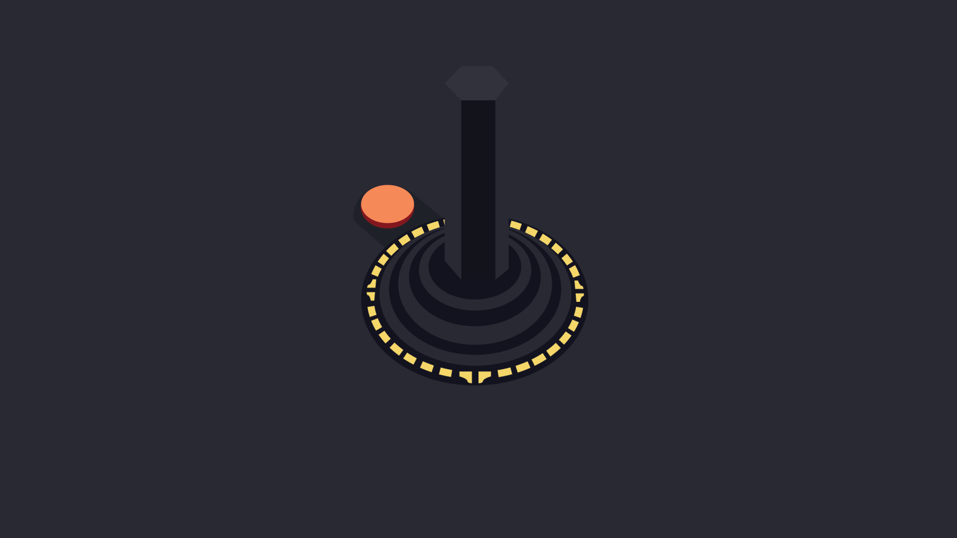 Джойстик Атари, черный фон