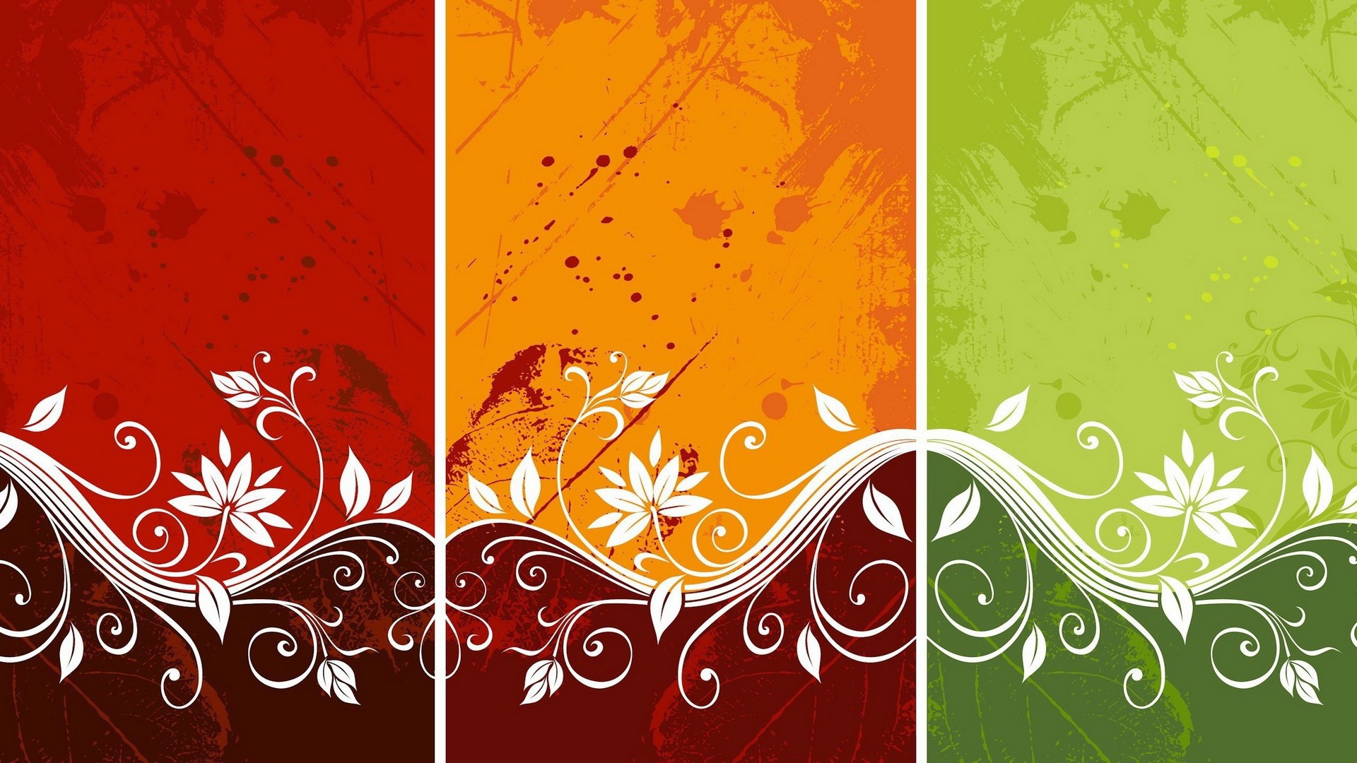 Фон с орнаментом из цветов