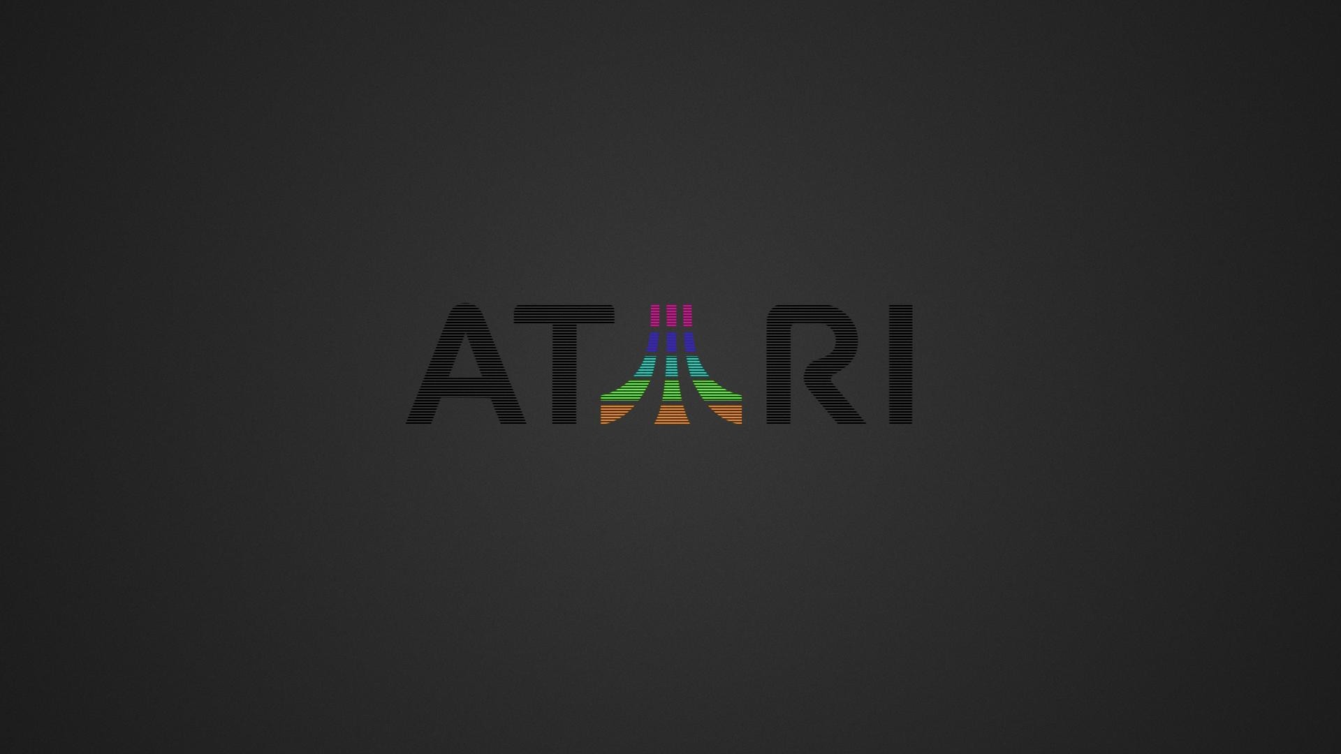 Caption Atari, gray background