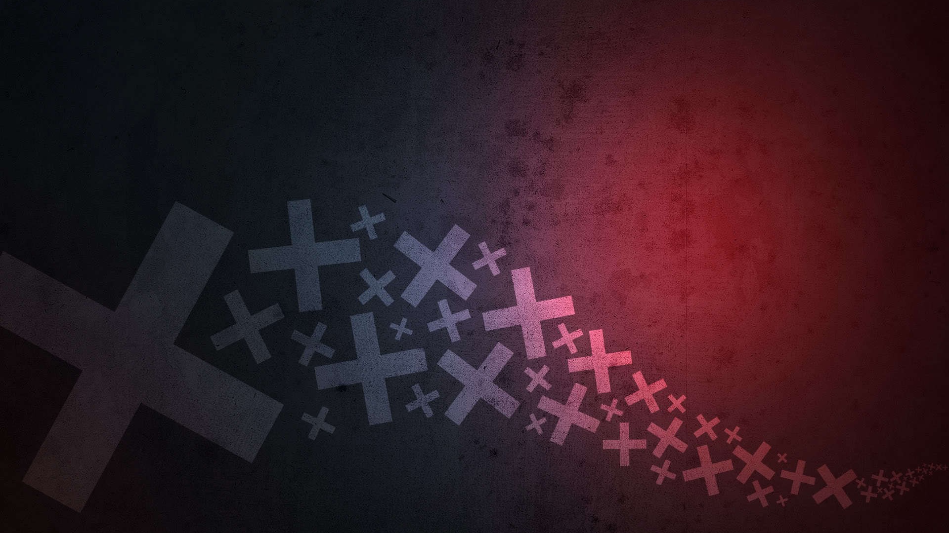 Крестики на темном фоне
