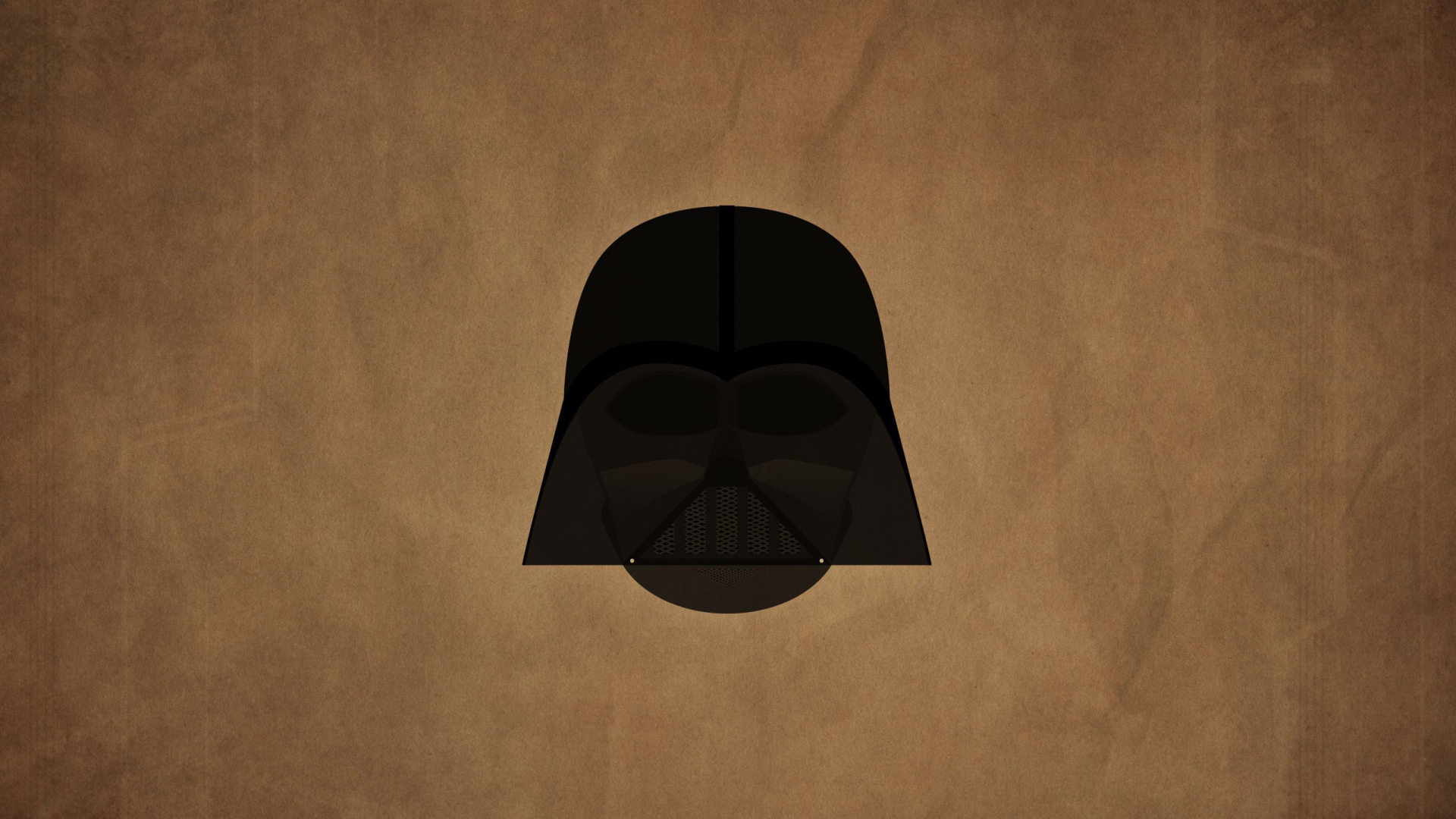 Маска Дарта Вейдера, коричневый фон