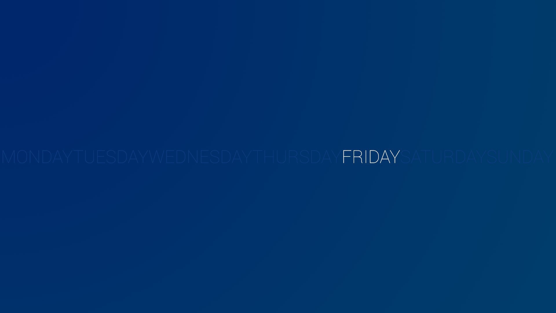 День недели пятница