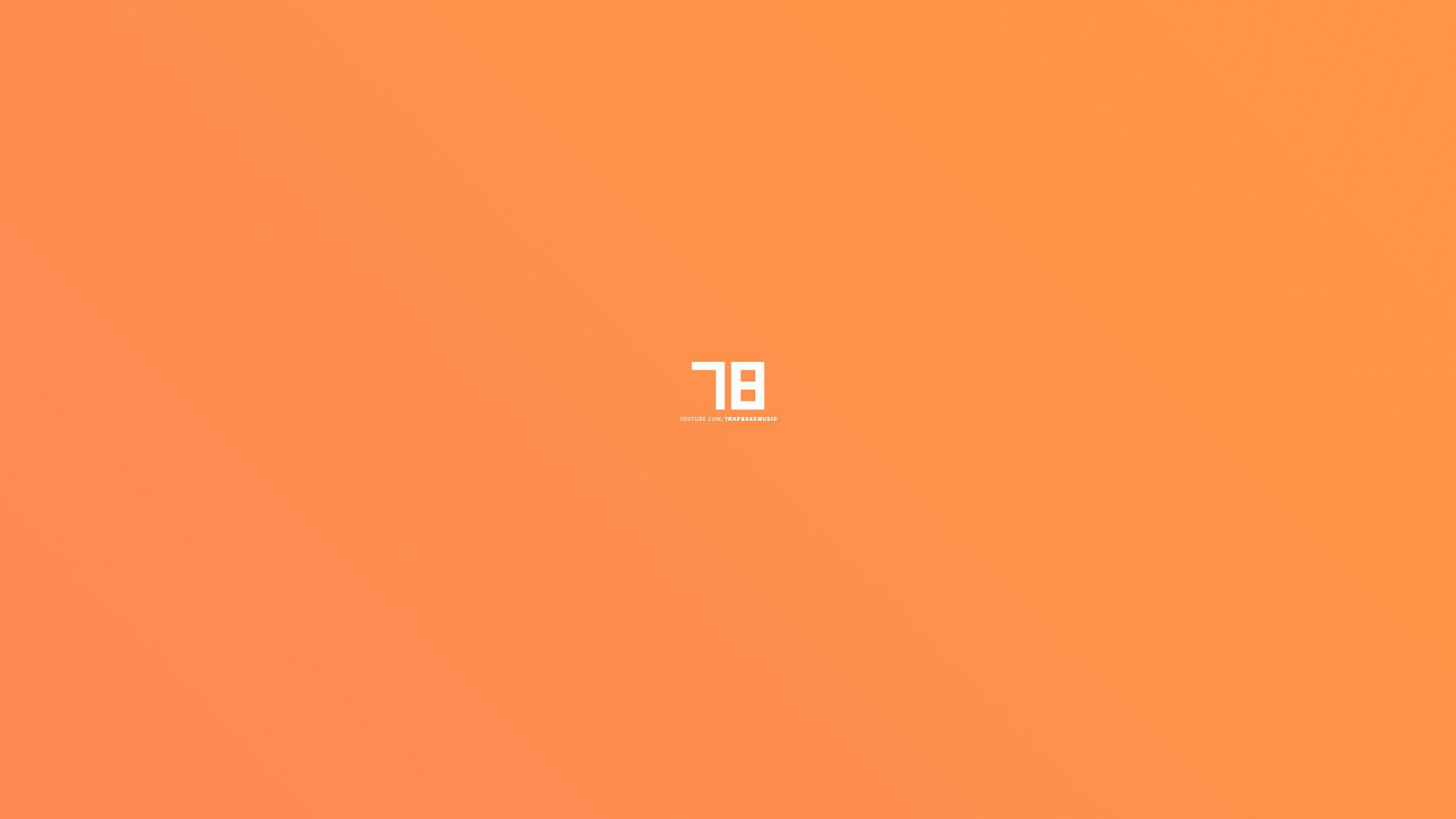 Цифры, оранжевый фон