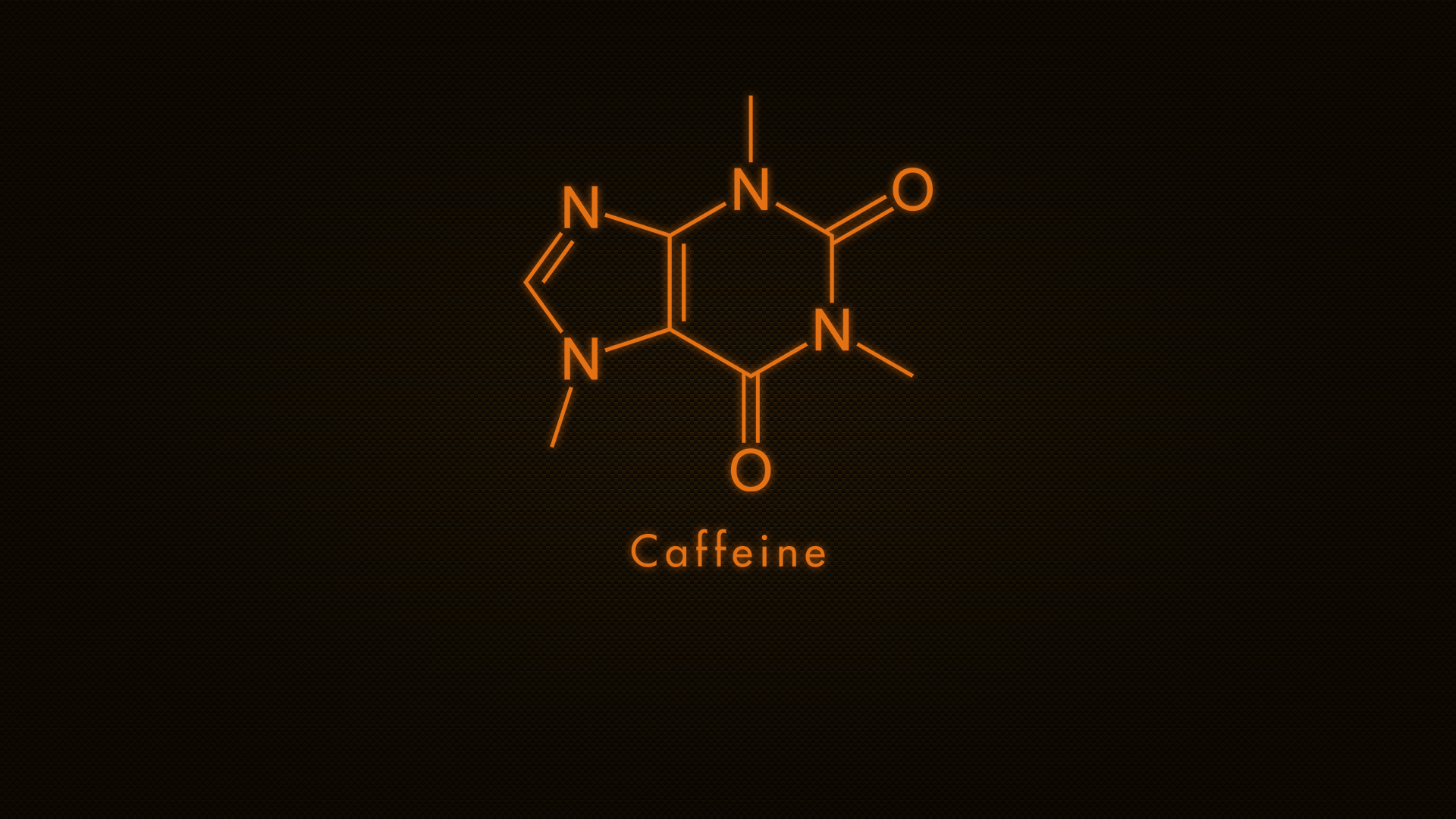 Формула кофе, коричневый фон