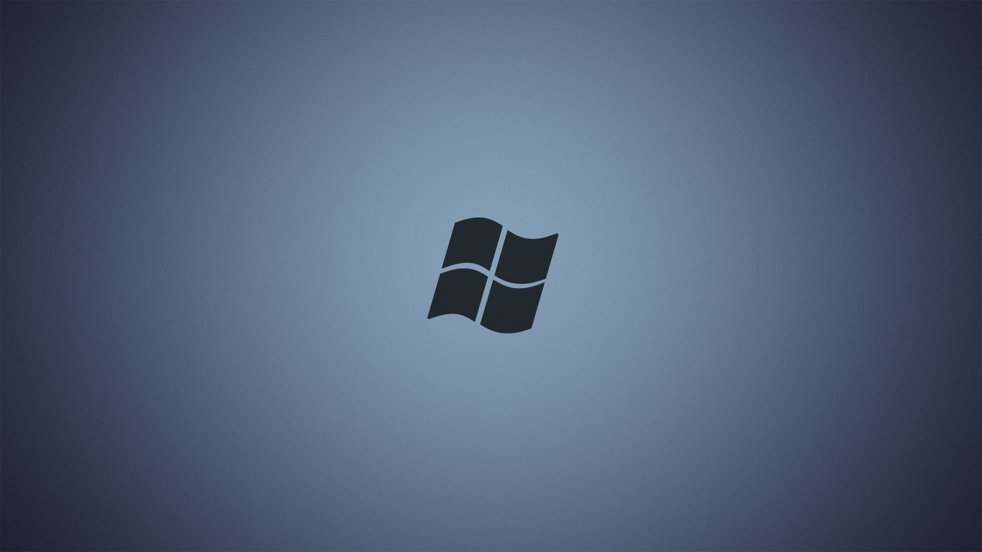 Серый логотип Майкрософт, сине-серый фон