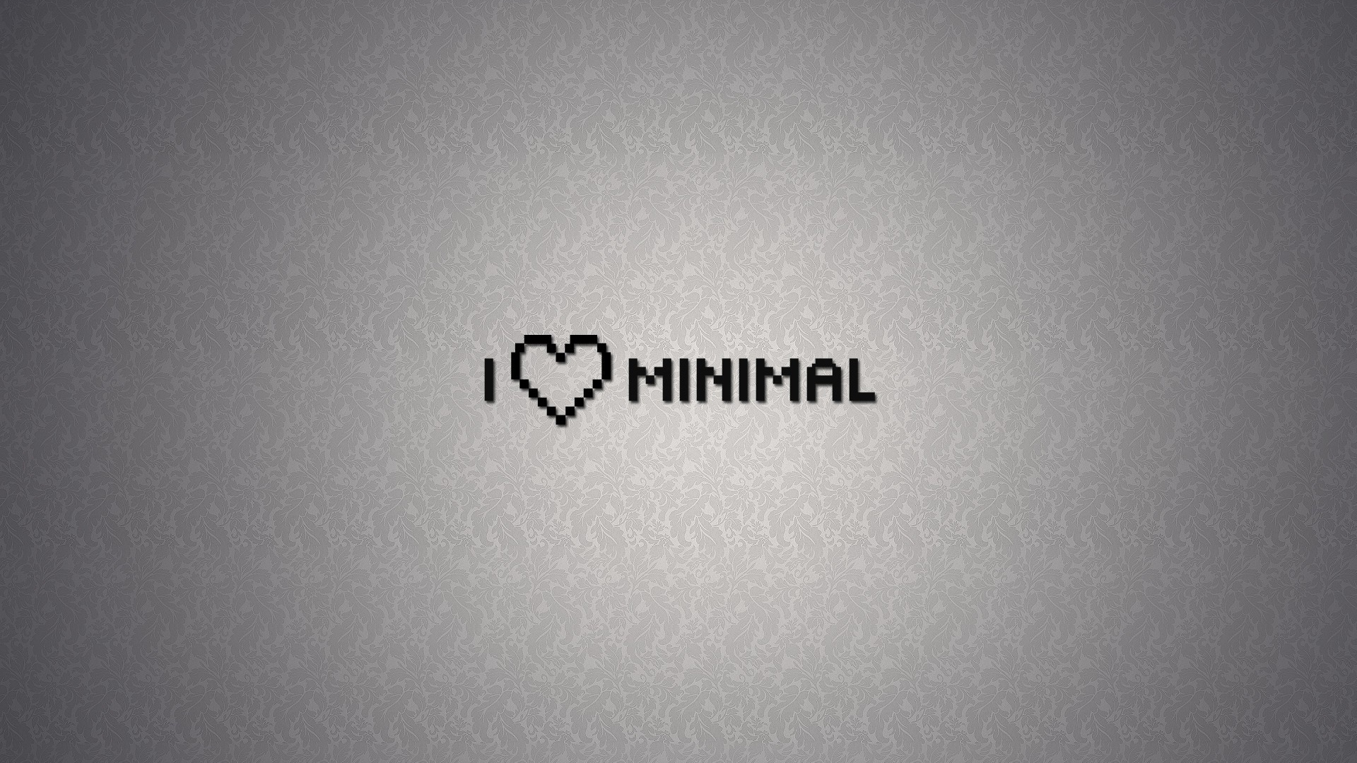 Мне нравится минимализм, серый фон