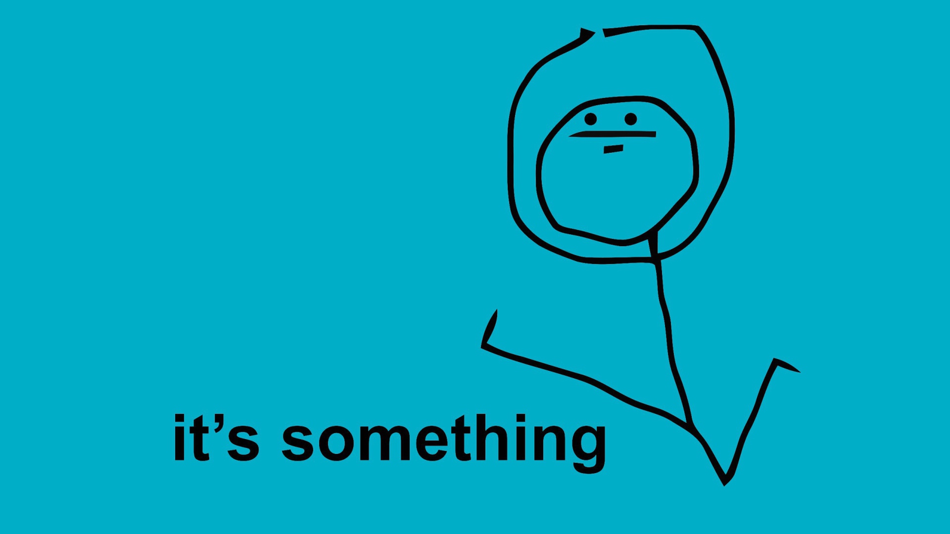 Это что-то, голубой фон