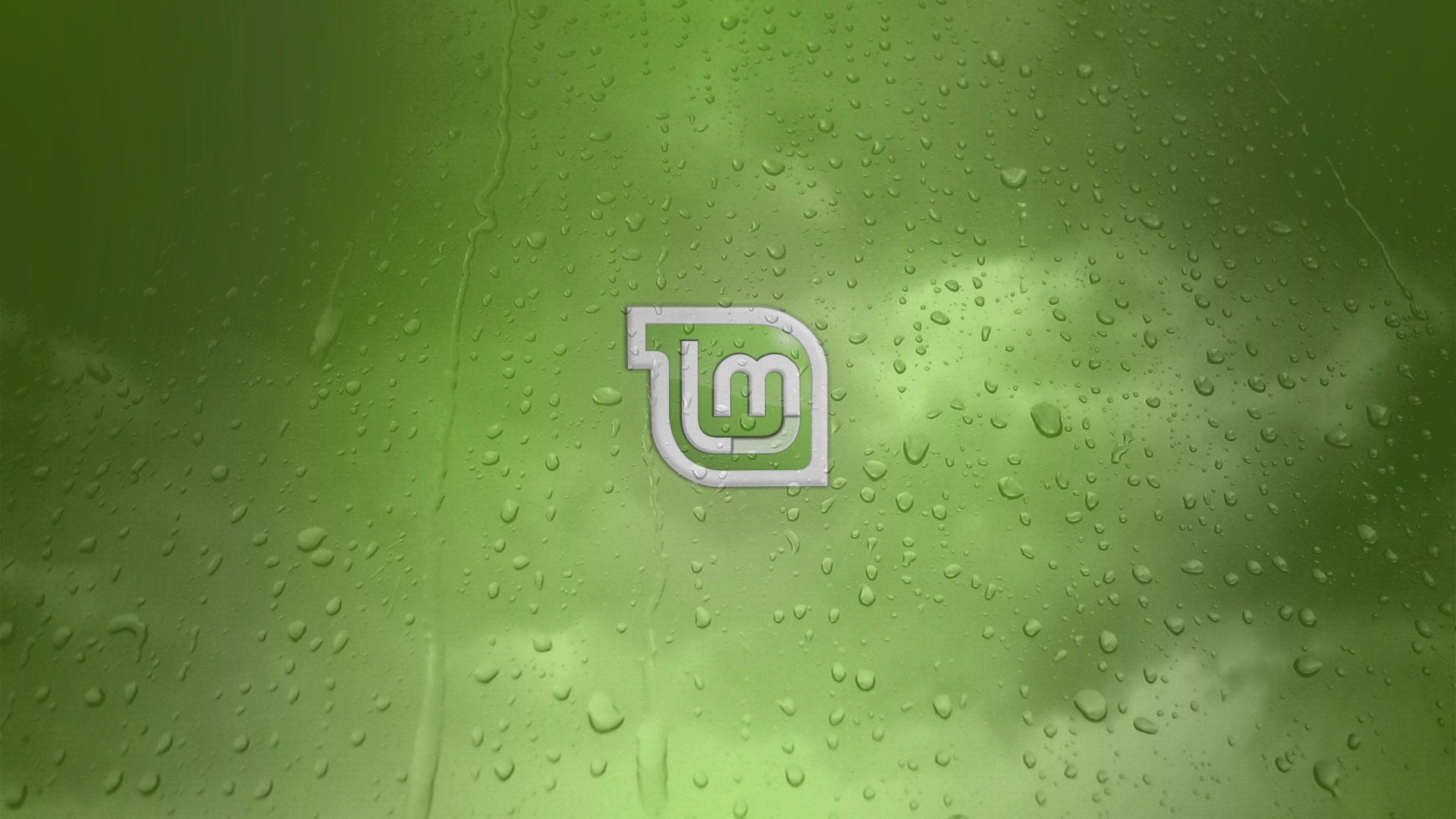 Зеленый фон Linux Mint