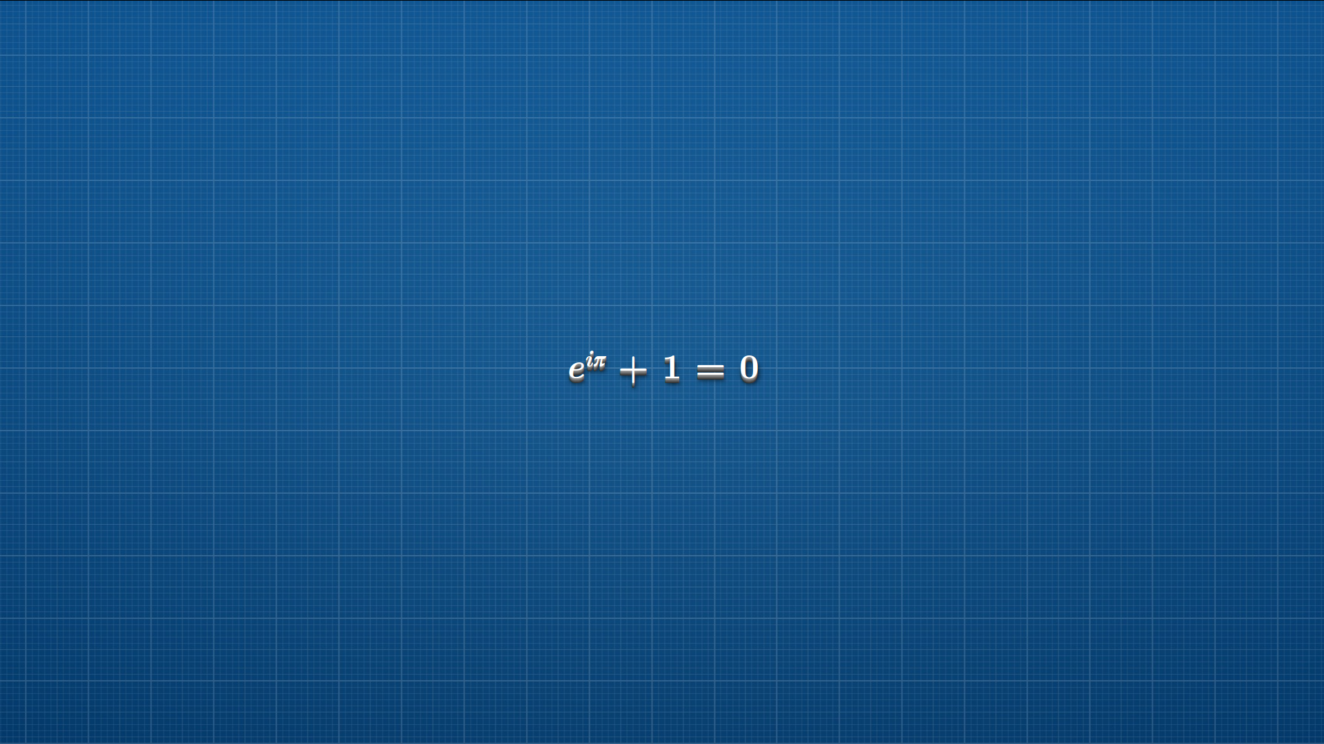 Mathematical formulas on a checkered blue background