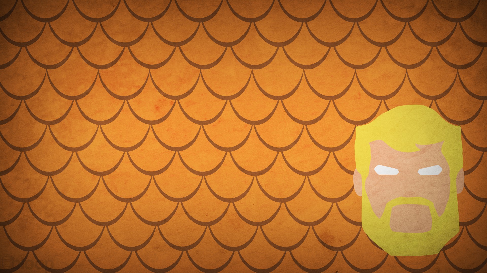 Оранжевый фон, Аквамен комикс Марвел