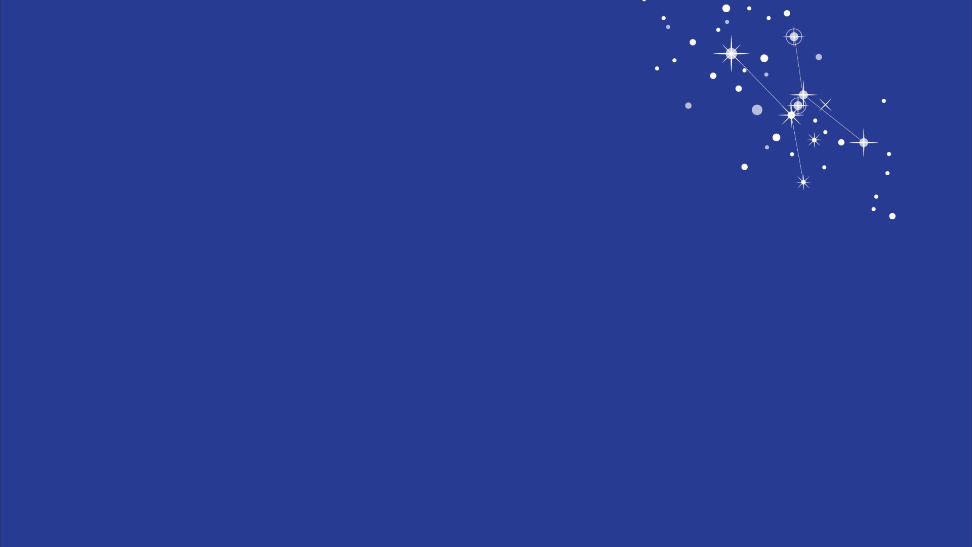 Созвездие Ориона, голубой фон