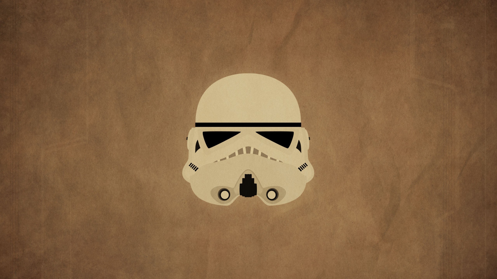 Маска штурмовика, коричневый фон