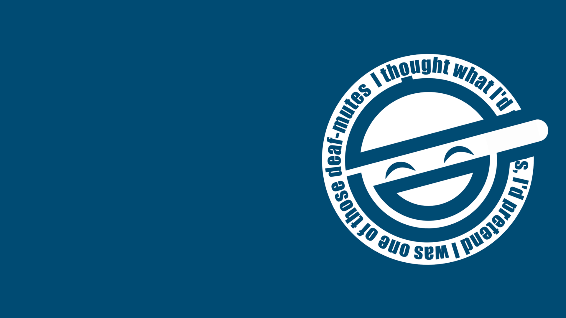 Символ аниме сериала Призрак в доспехах, голубой фон