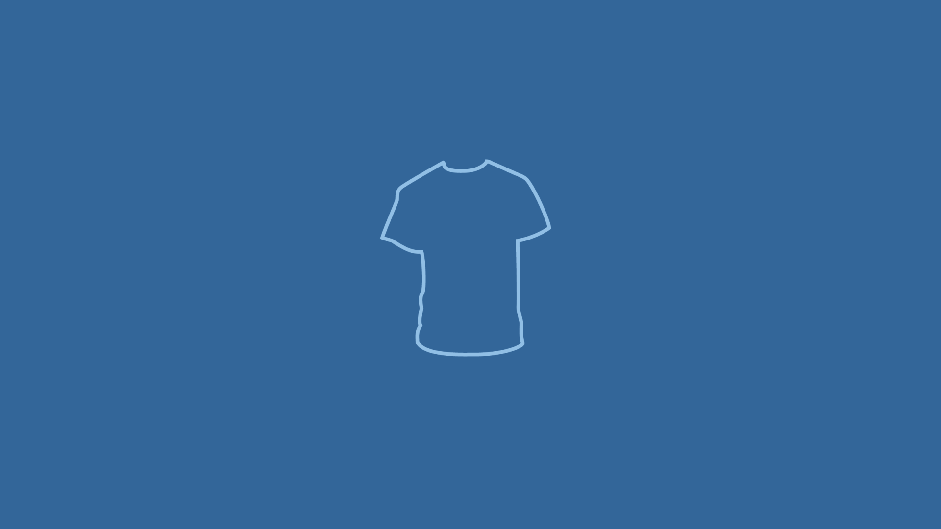 Футболка, голубой фон