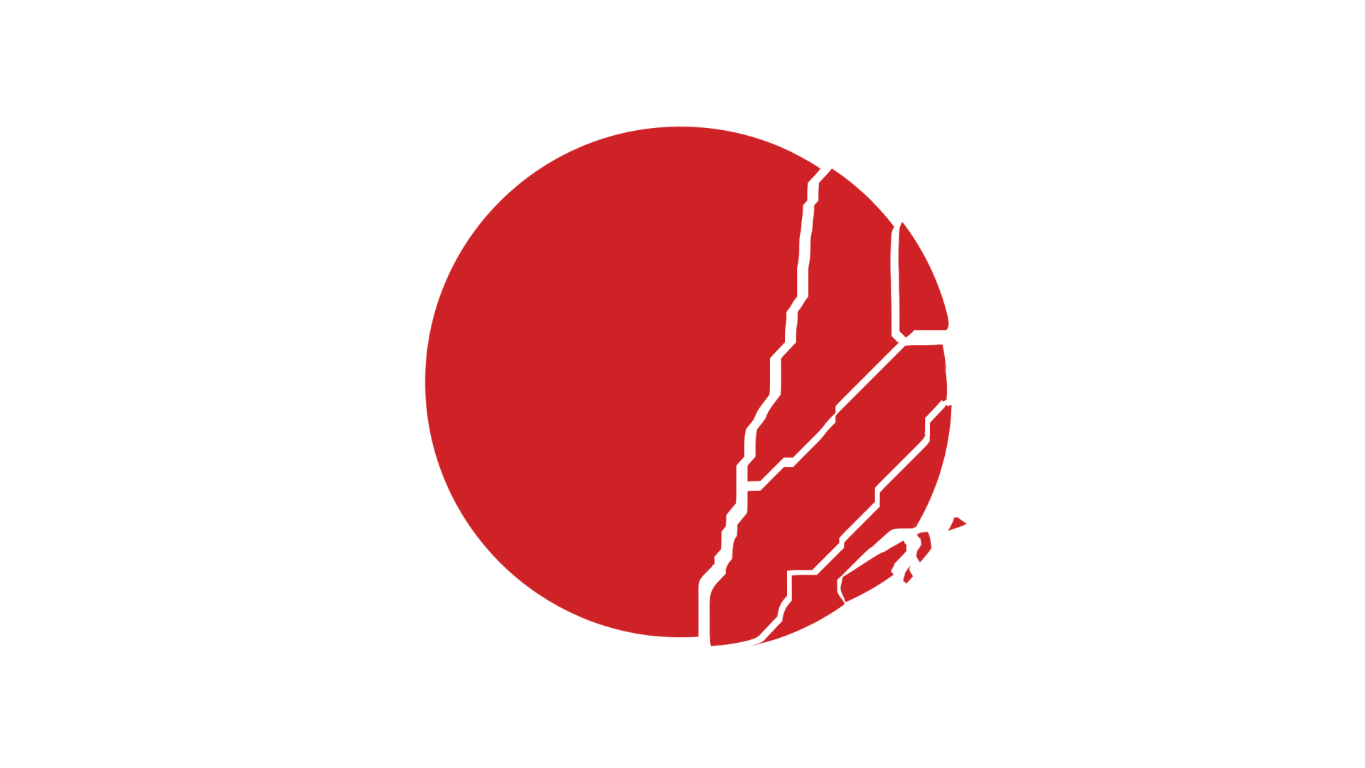 Разбитый круг на флаге Японии