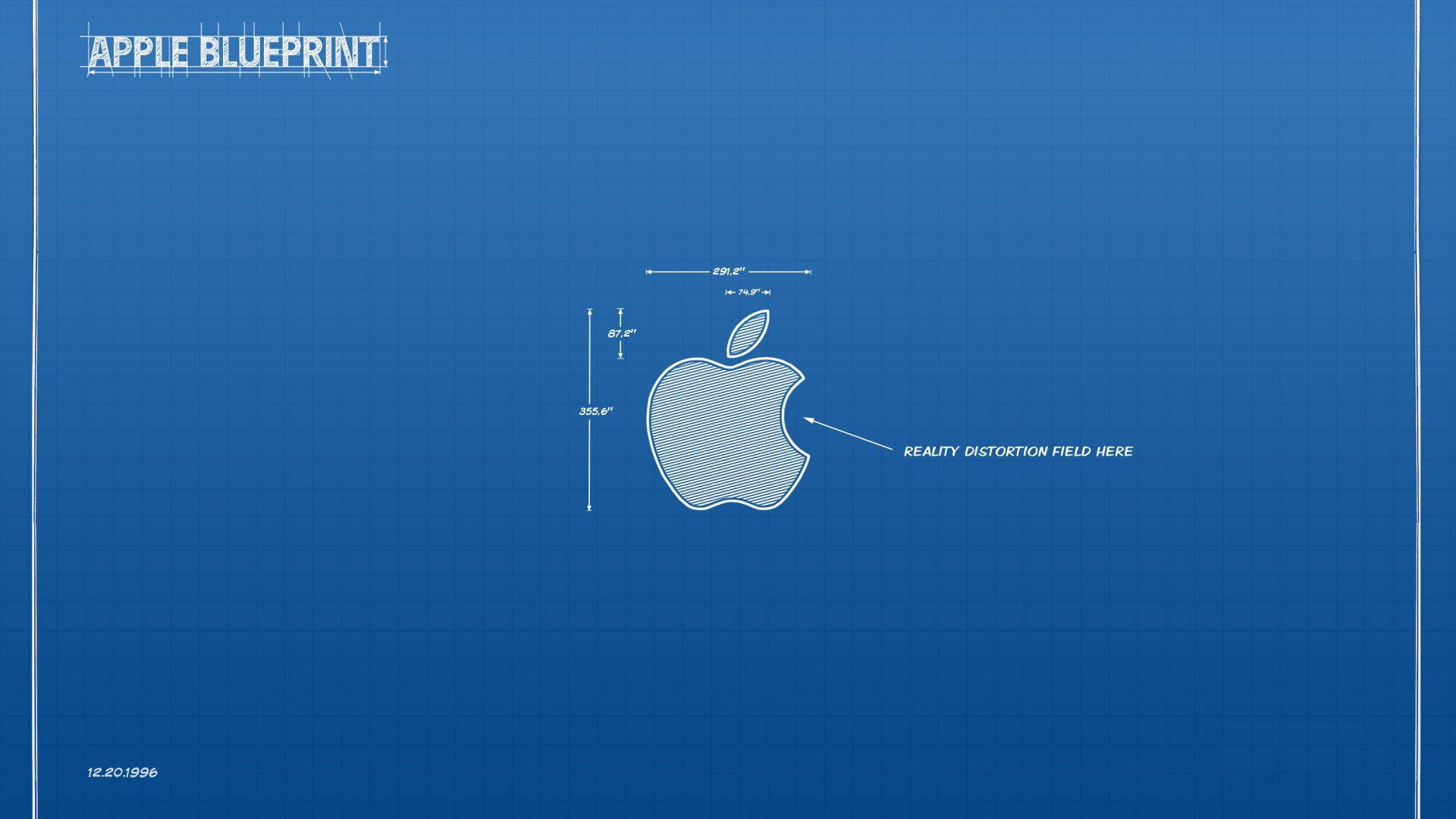 Чертеж символа Apple