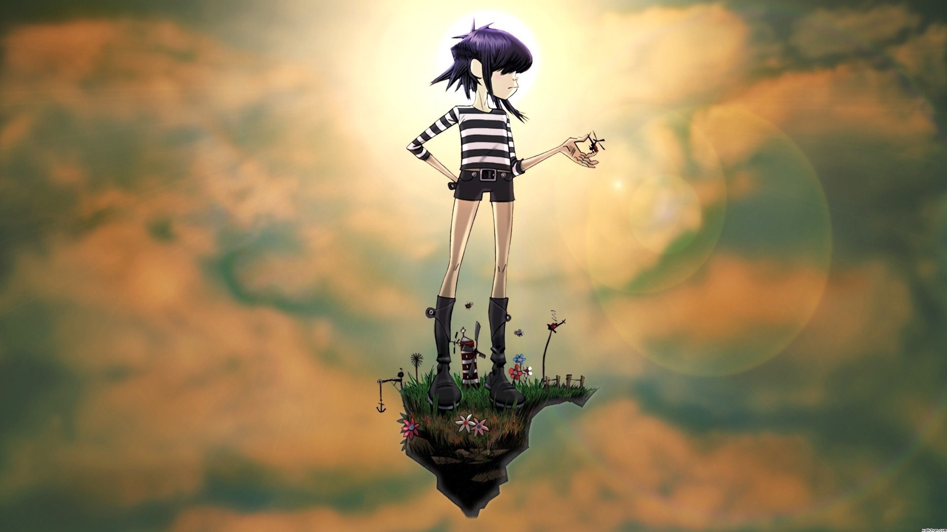 Девушка из мультфильма Gorillaz